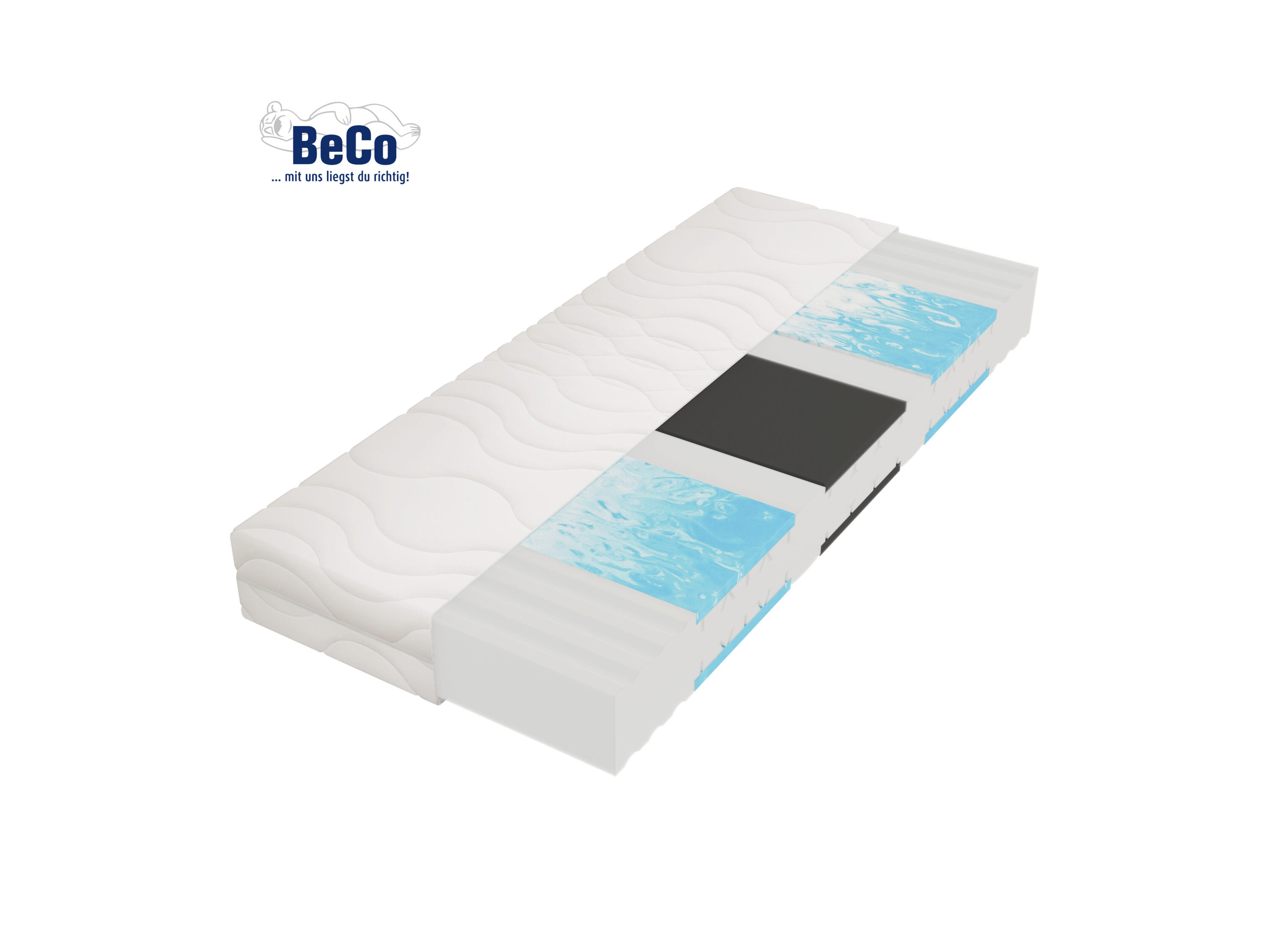 BeCo Comfortschuim matras Medibett Top (Extra stevig (H4), 90 x 190 cm) - 4019793429994