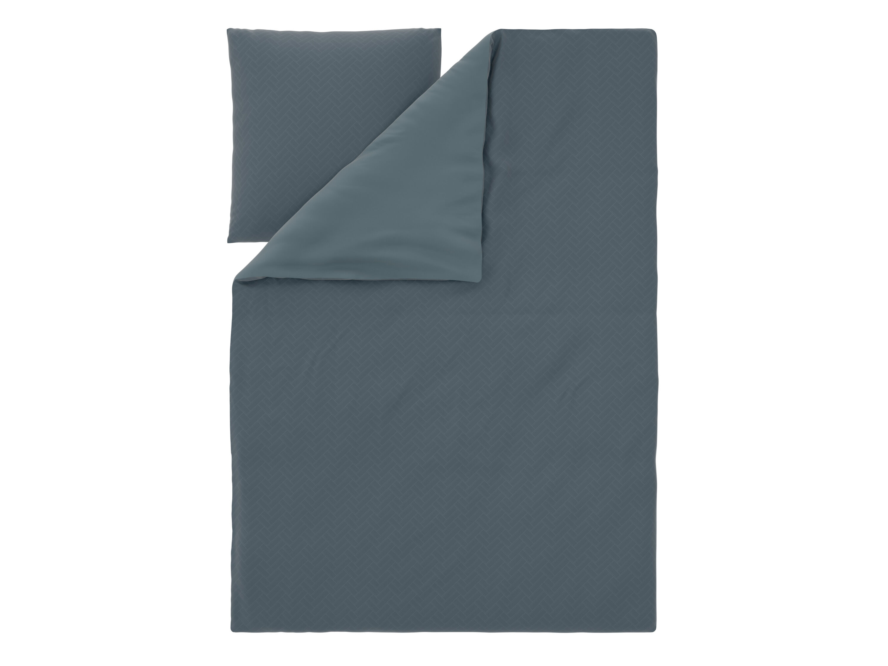 LIVARNO Satijnen dekbedovertrek 140 x 200 cm (Marineblauw) - 4052916827475