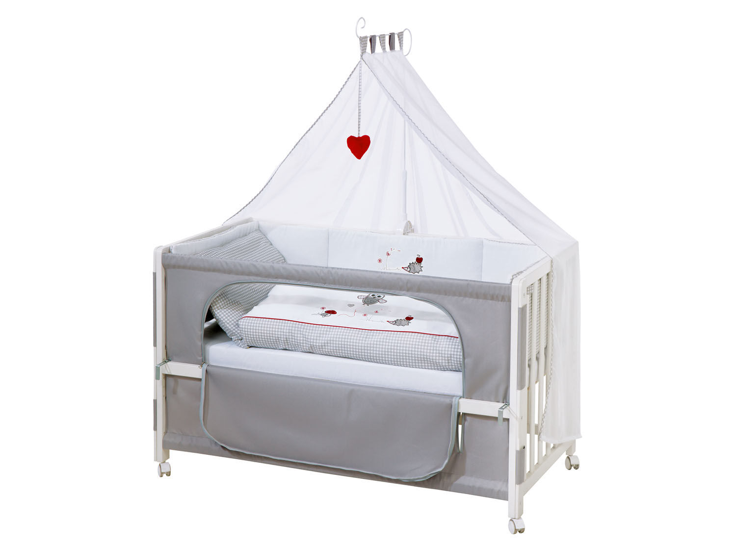 roba Babybed Room Bed 60 x 120 cm (Adam & uil, Wit) - 4005317275307