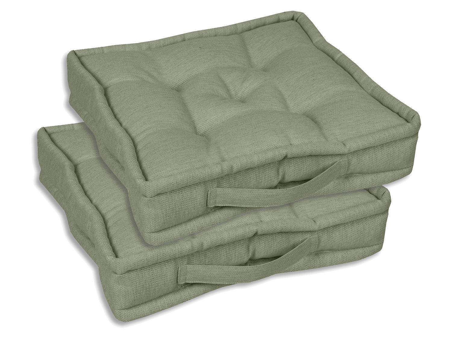 GO-DE Textil Tuinkussen (Set van 2 bokskussens, Lichtgroen) - 4014082101056