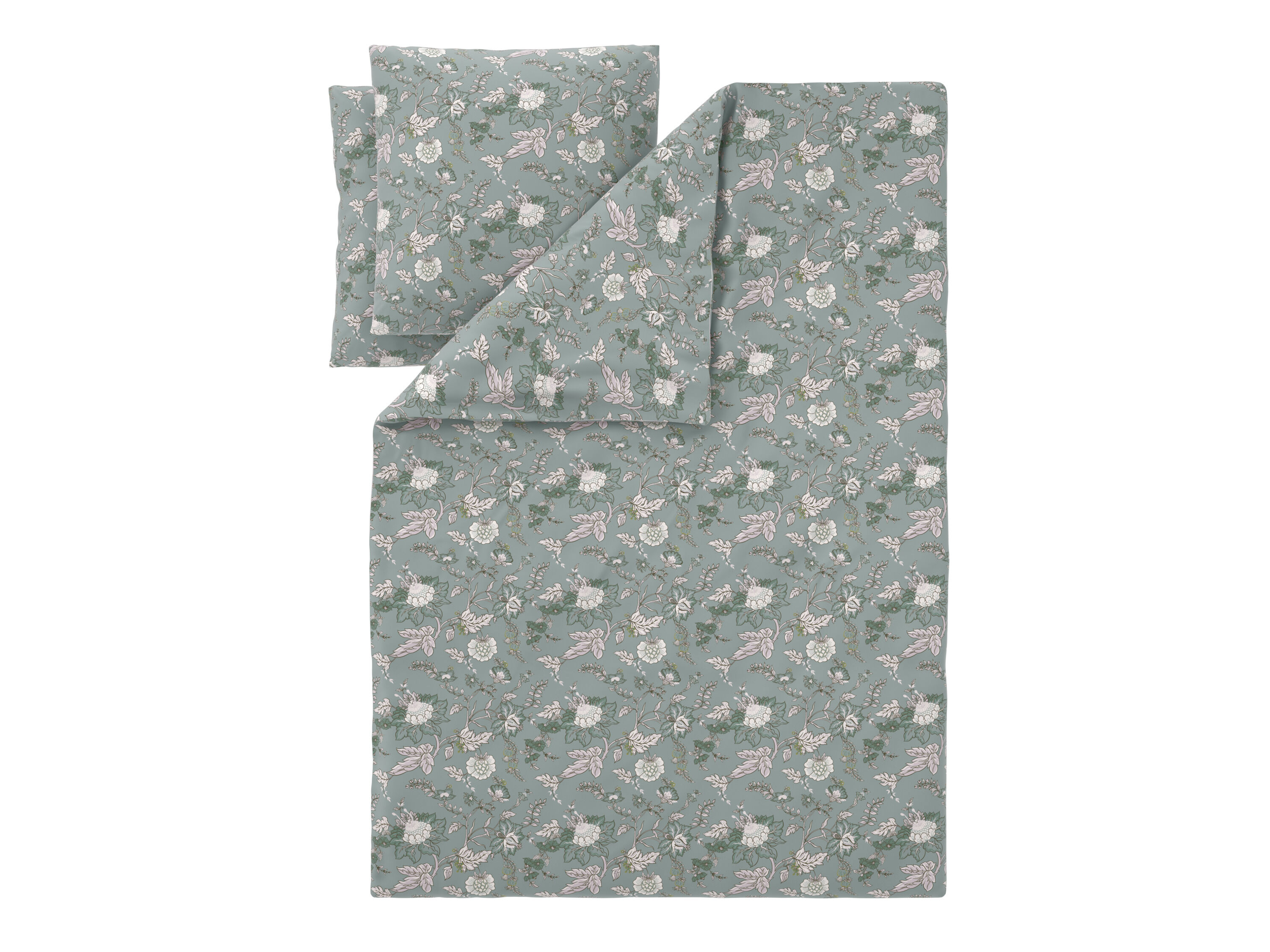 LIVARNO Satijnen dekbedovertrek 240 x 220 cm (Groen) - 4052916943540