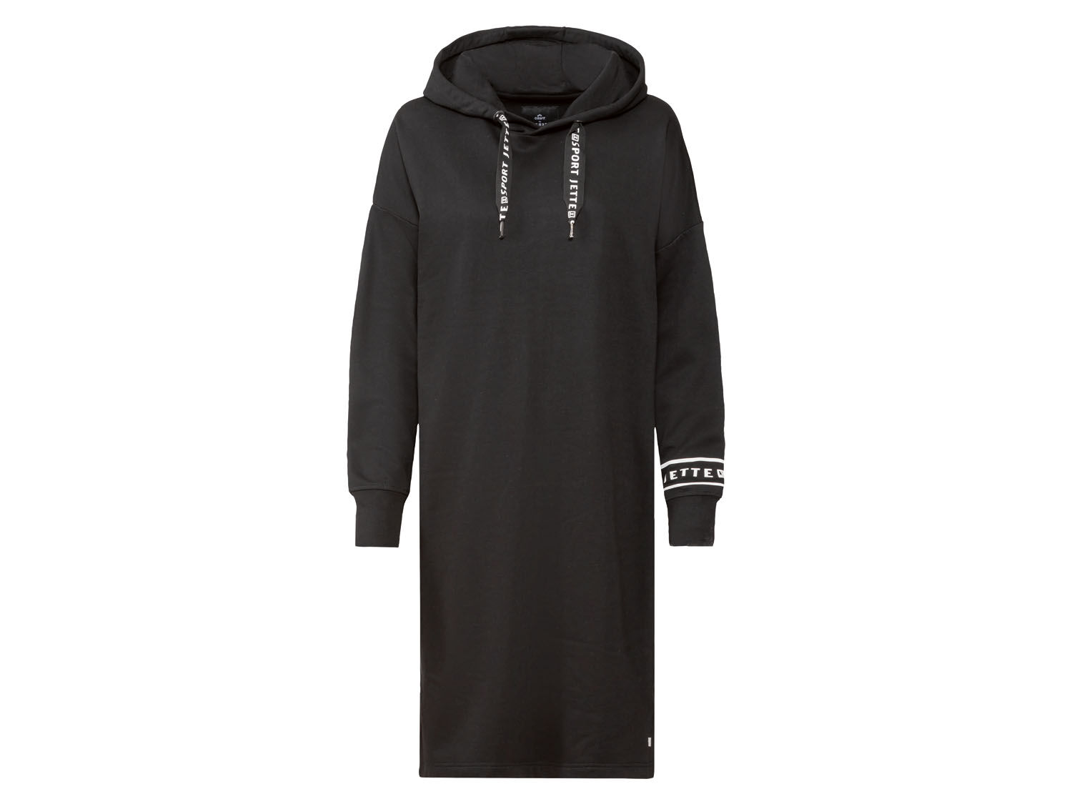 CRIVIT by Jette Sport dames sweaterjurk met katoen (S (36/38), Zwart) - 4055333035669