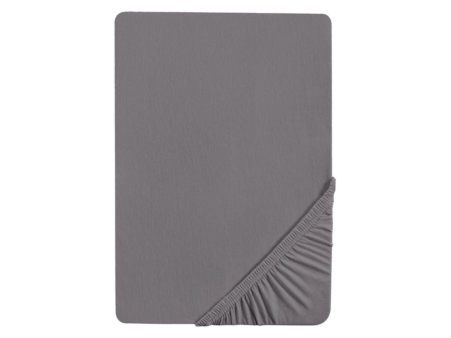 Biberna Jersey hoeslaken (Zilver/grijs, 180-200 x 200 cm) - 4005774204285