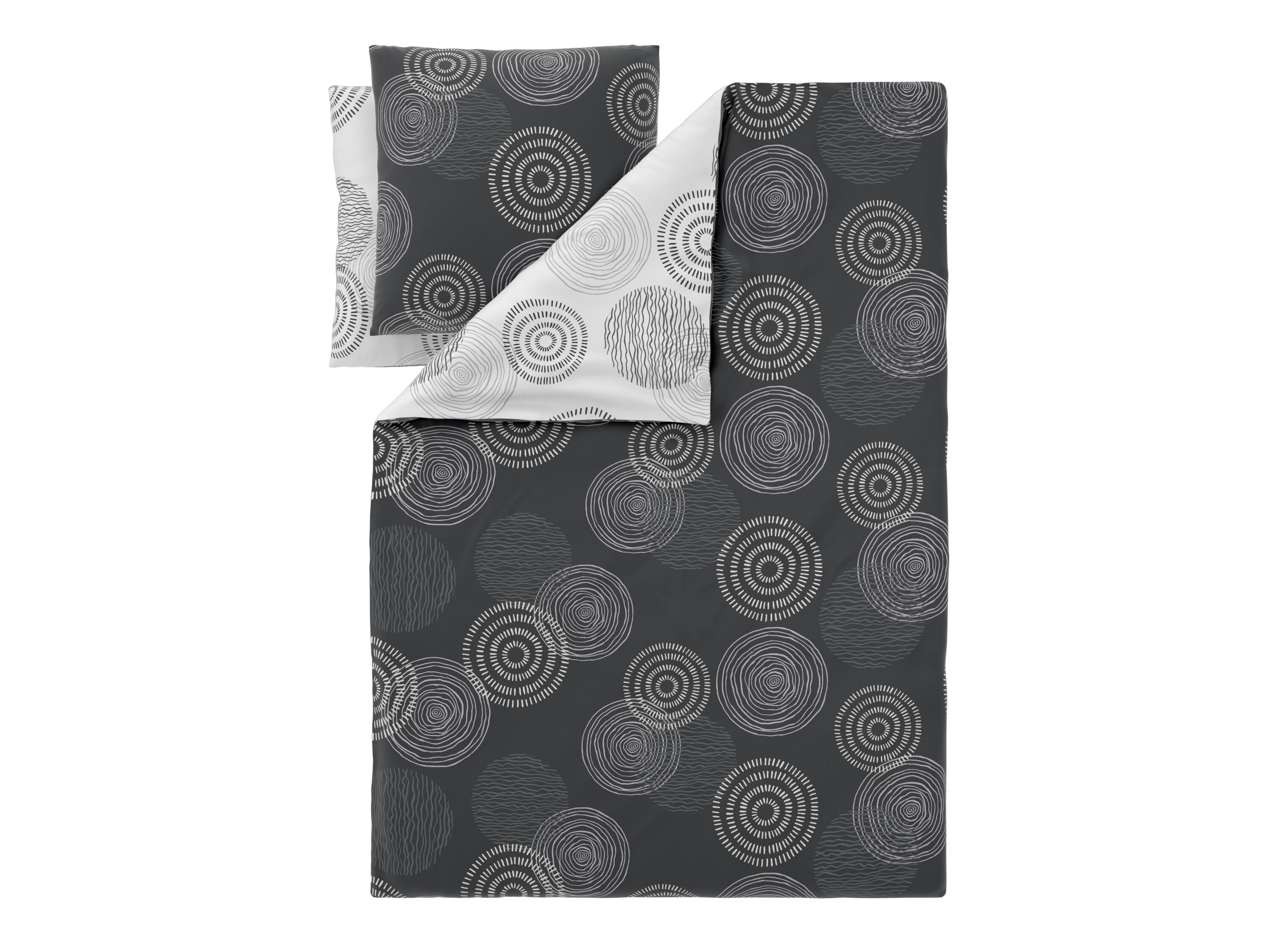 LIVARNO Renforcé dekbedovertrek 240 x 220 cm (Cirkels) - 4052916941898