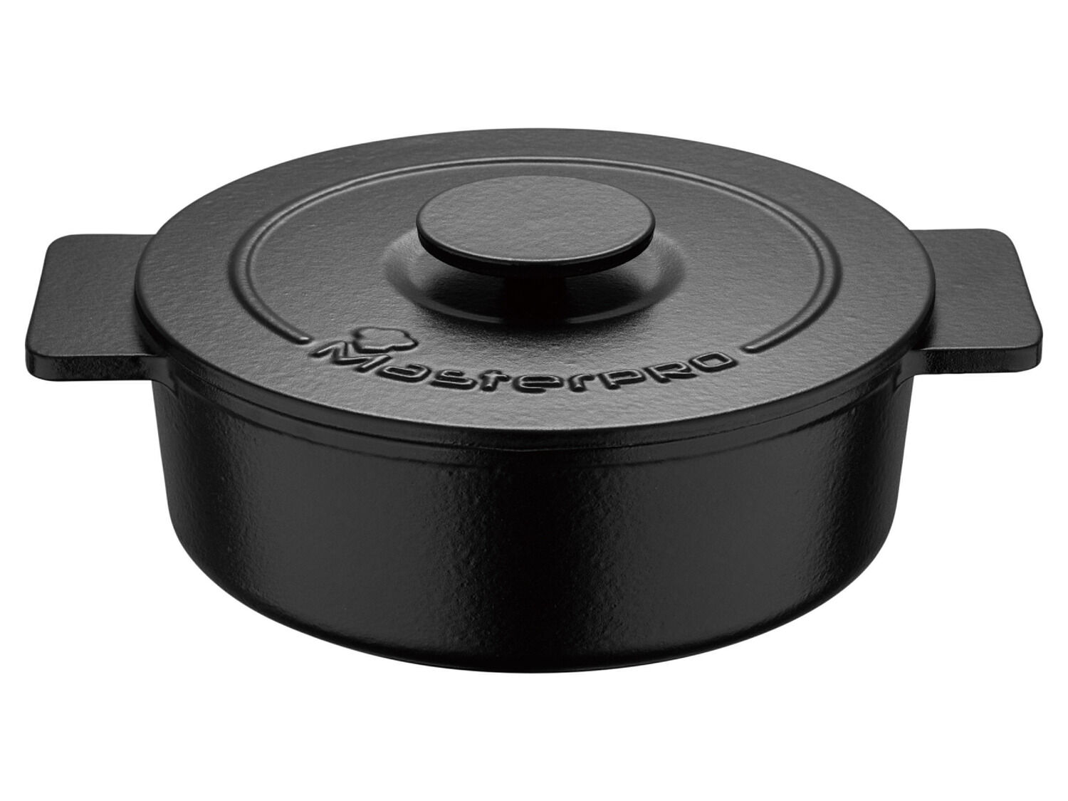 Masterpro Gietijzeren braadpan 26 x 9 cm (Zwart) - 6942423908706