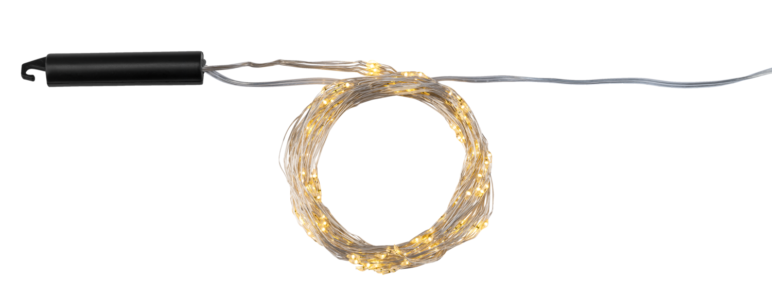 LIVARNO home LED-lichtsnoer 200 LED's (Lichte staart/zilverdraad) - 4052916741207