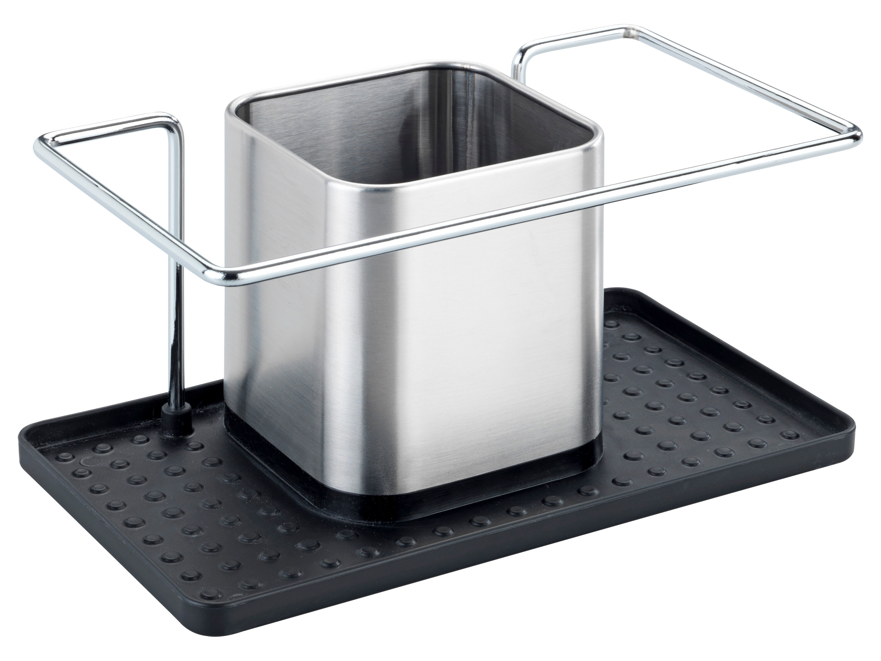 Wenko Wasbakorganizer (vierkant/roestvrij staal) - 4008838441916