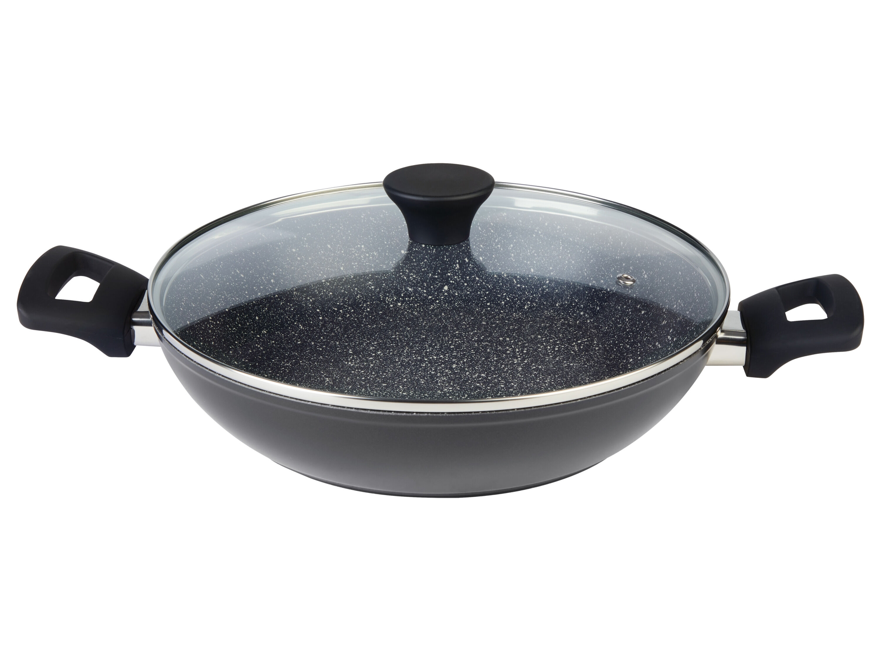 SILVERCREST Pan met deksel 28 cm (Zwart) - 4052916657904