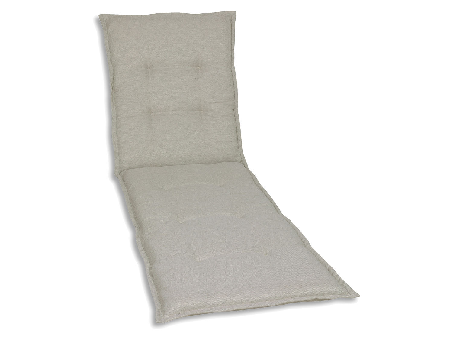 GO-DE Textil Tuinkussen (Stoelkussen voor een ligbed, Beige) - 4014082055397