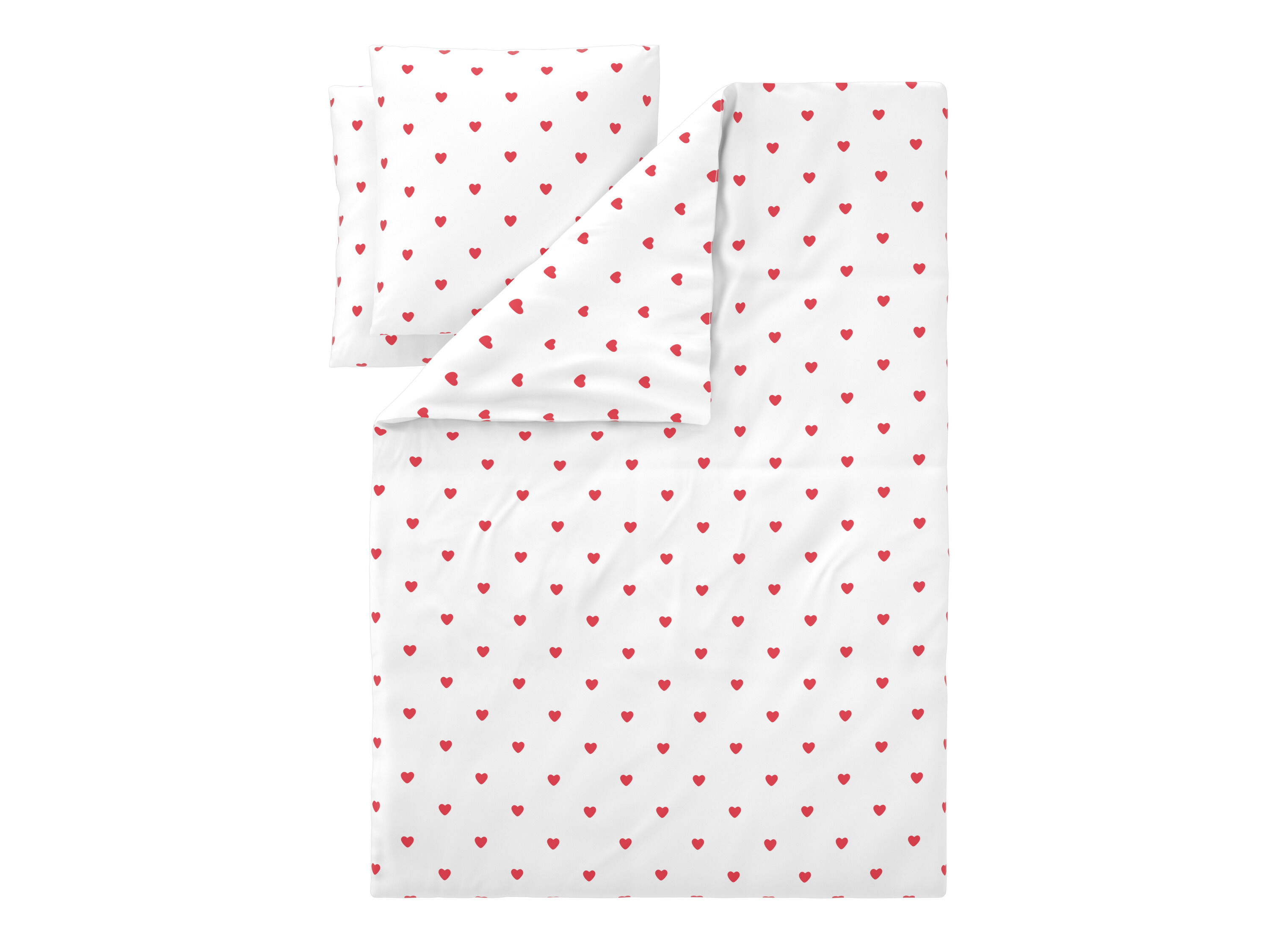 LIVARNO Dekbedovertrek 240 x 220 cm (Wit/rood) - 4052916924594