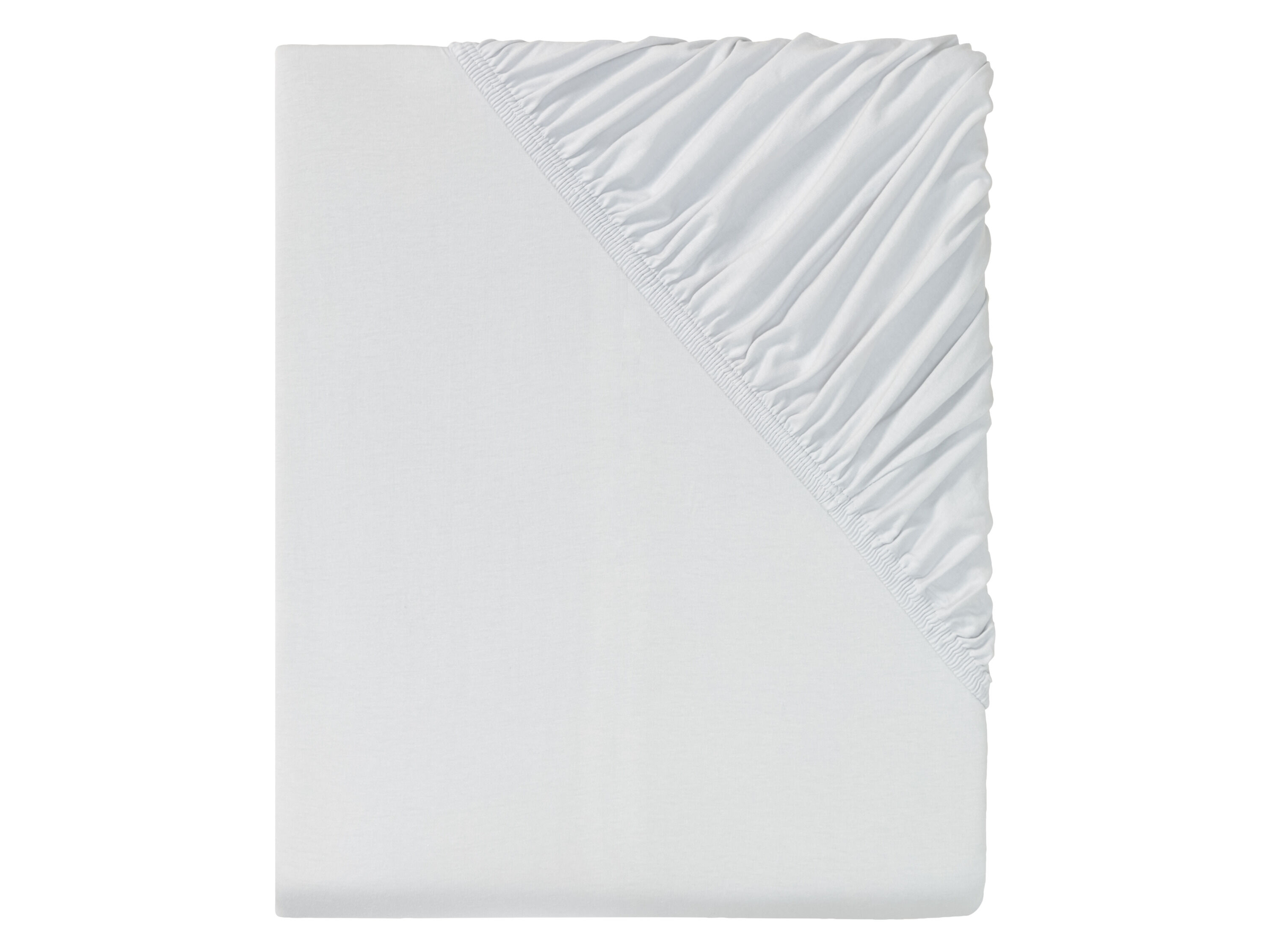 LIVARNO home Jersey hoeslaken, 100% katoen, 140-160 x 200 cm (Lichtgrijs) - 4052916289068