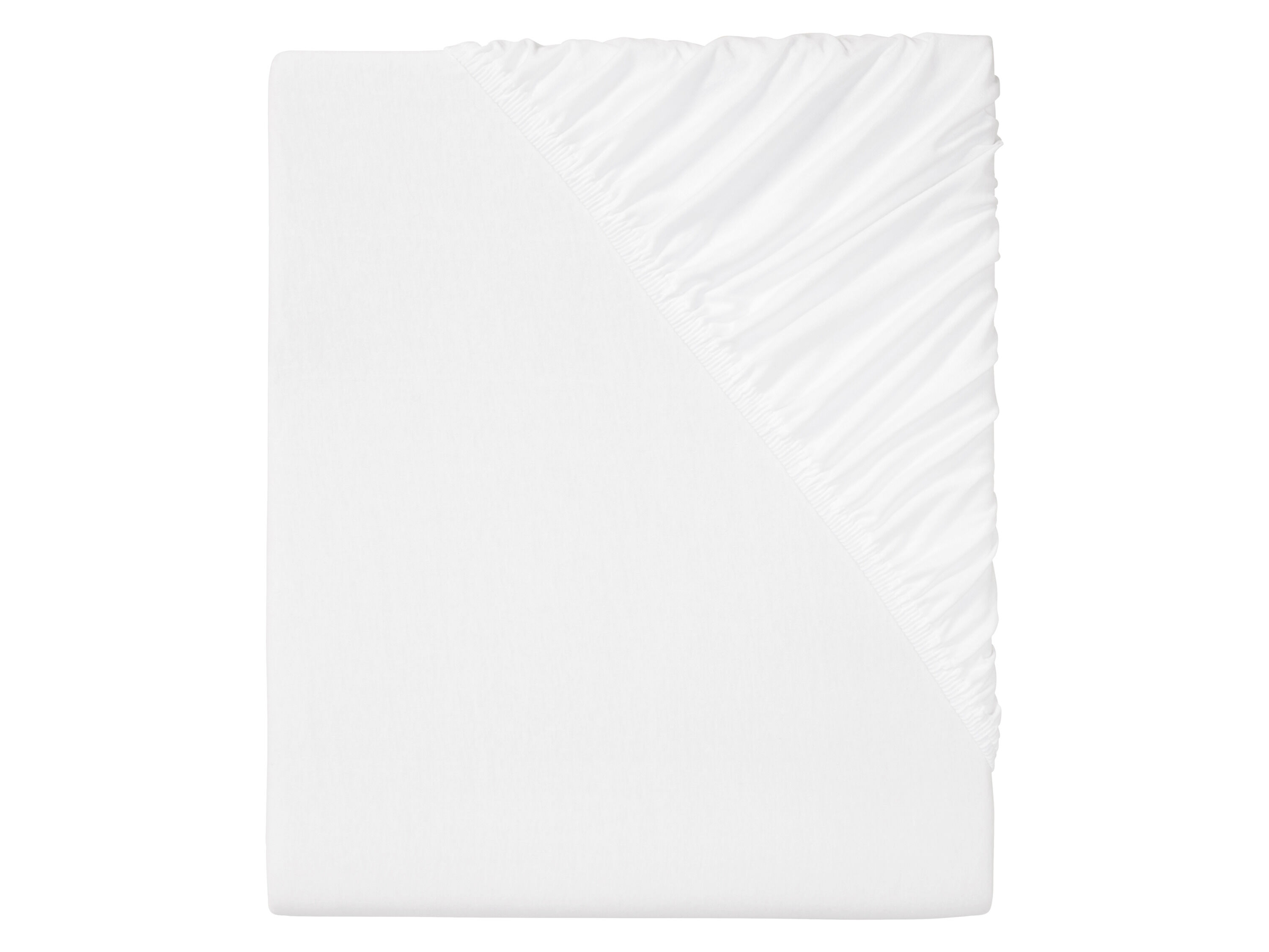 LIVARNO home Jersey hoeslaken 180-200 x 200 cm (Wit) - 4052916203170