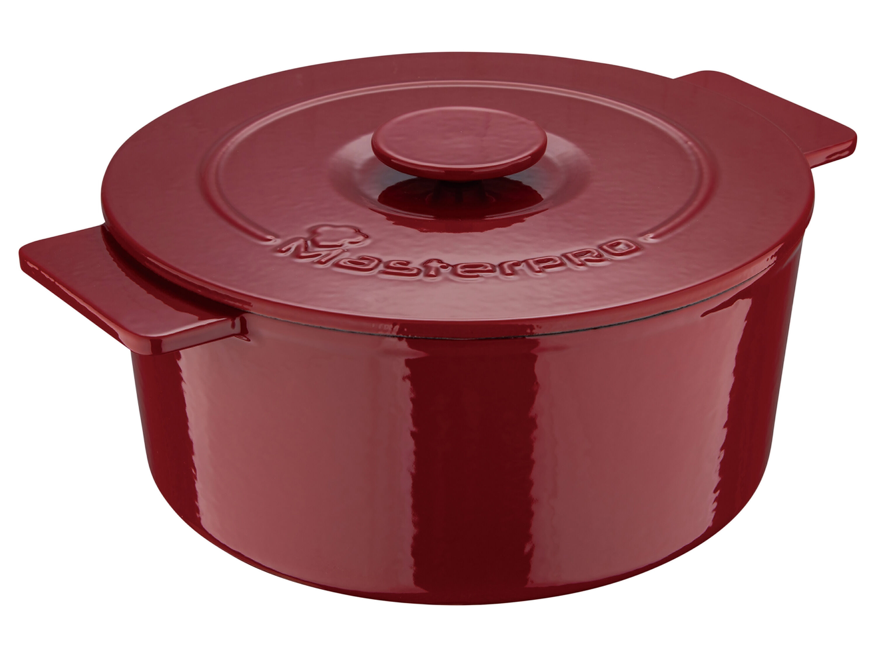 Masterpro Gietijzeren pan Eternal 26 cm 5,5 L (Rood) - 6942423952822