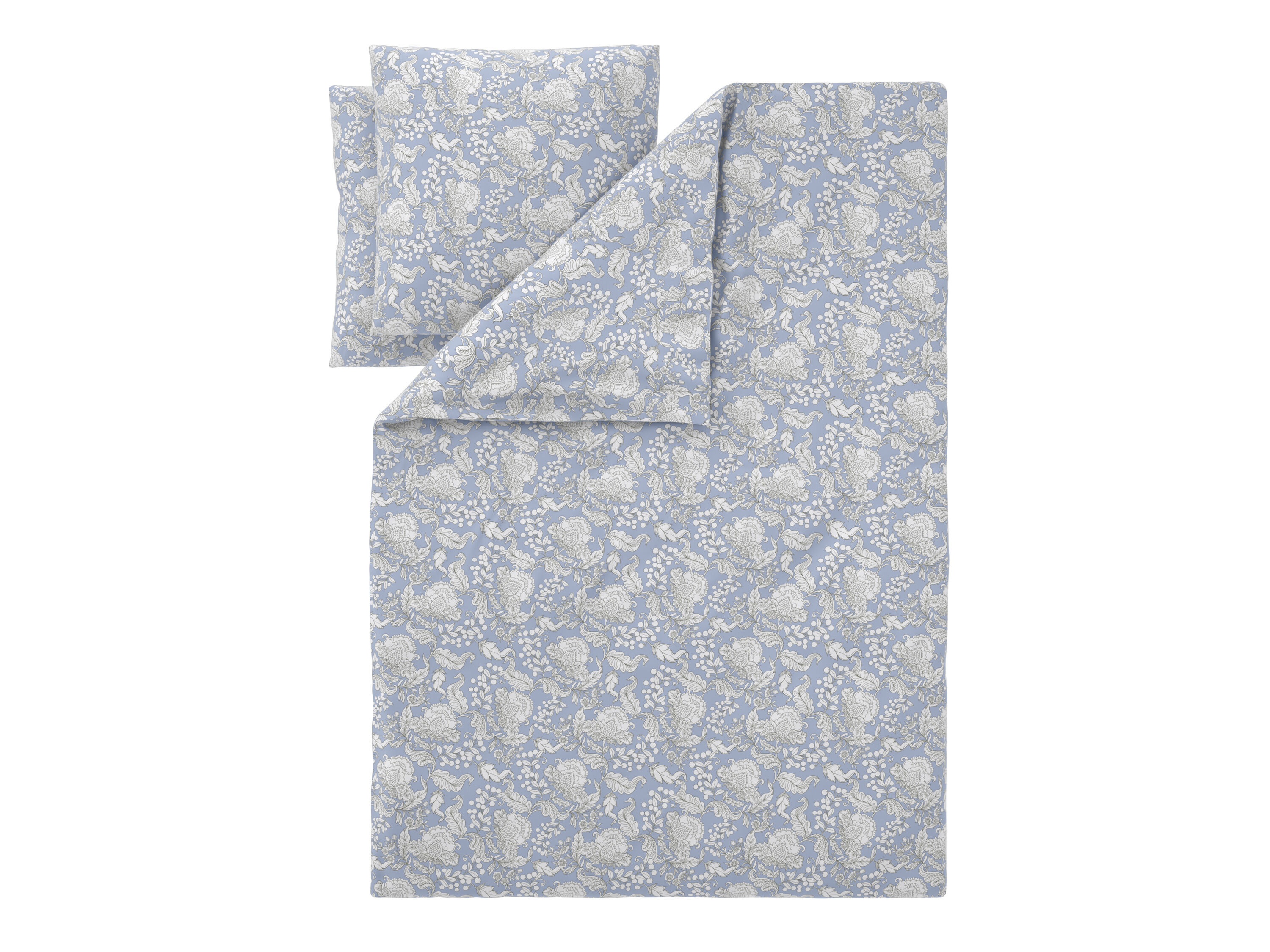 LIVARNO Satijnen dekbedovertrek 240 x 220 cm (Blauw) - 4052916943472