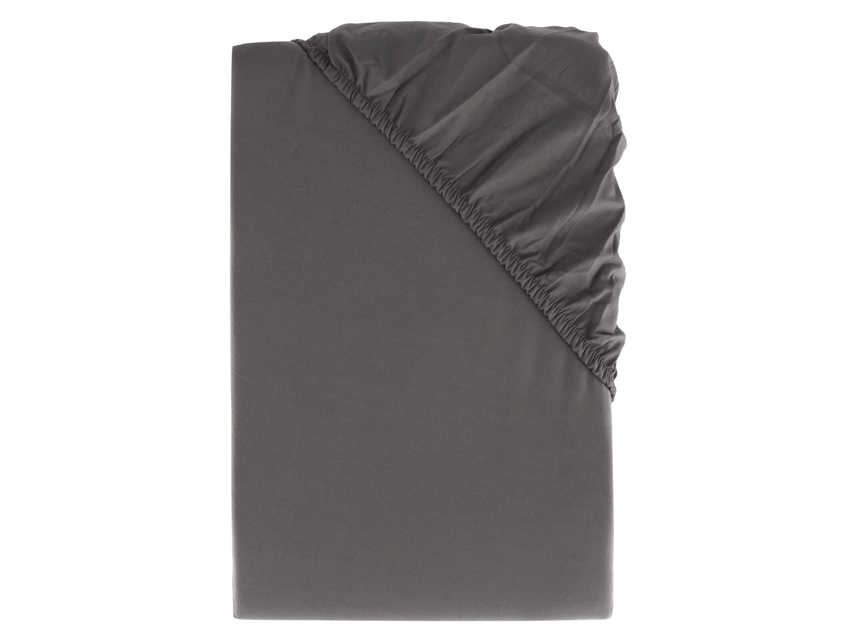 LIVARNO home Perkal hoeslaken, 90-100 x 200 cm (Antraciet) - 4052916578858