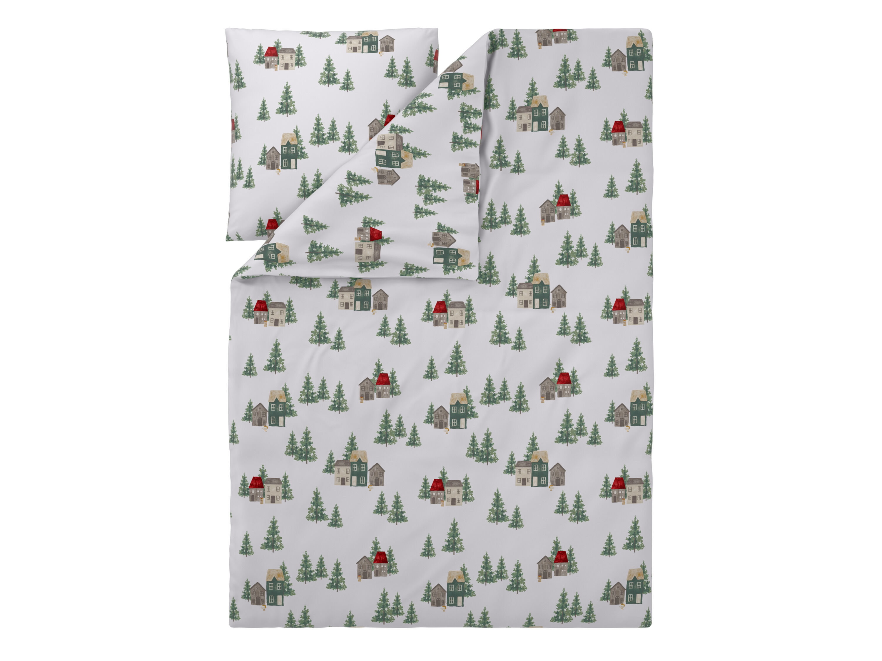 LIVARNO Dekbedovertrek 200 x 200 cm (huizen) - 4052916815045