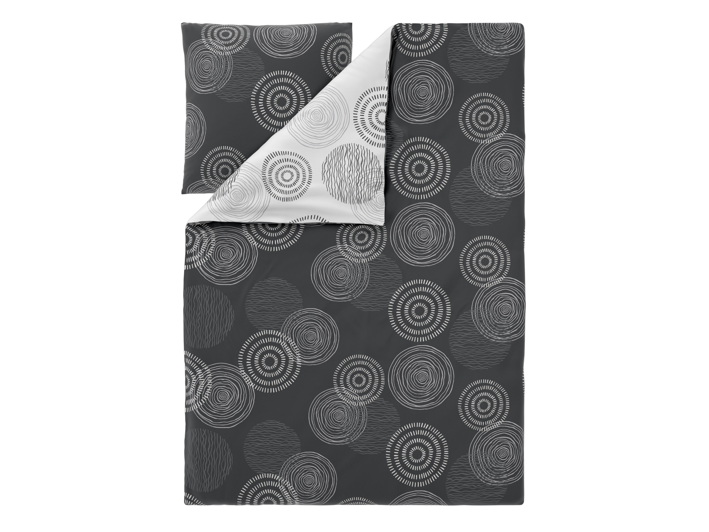 LIVARNO Renforcé dekbedovertrek 140 x 200 cm (Cirkels) - 4052916942161
