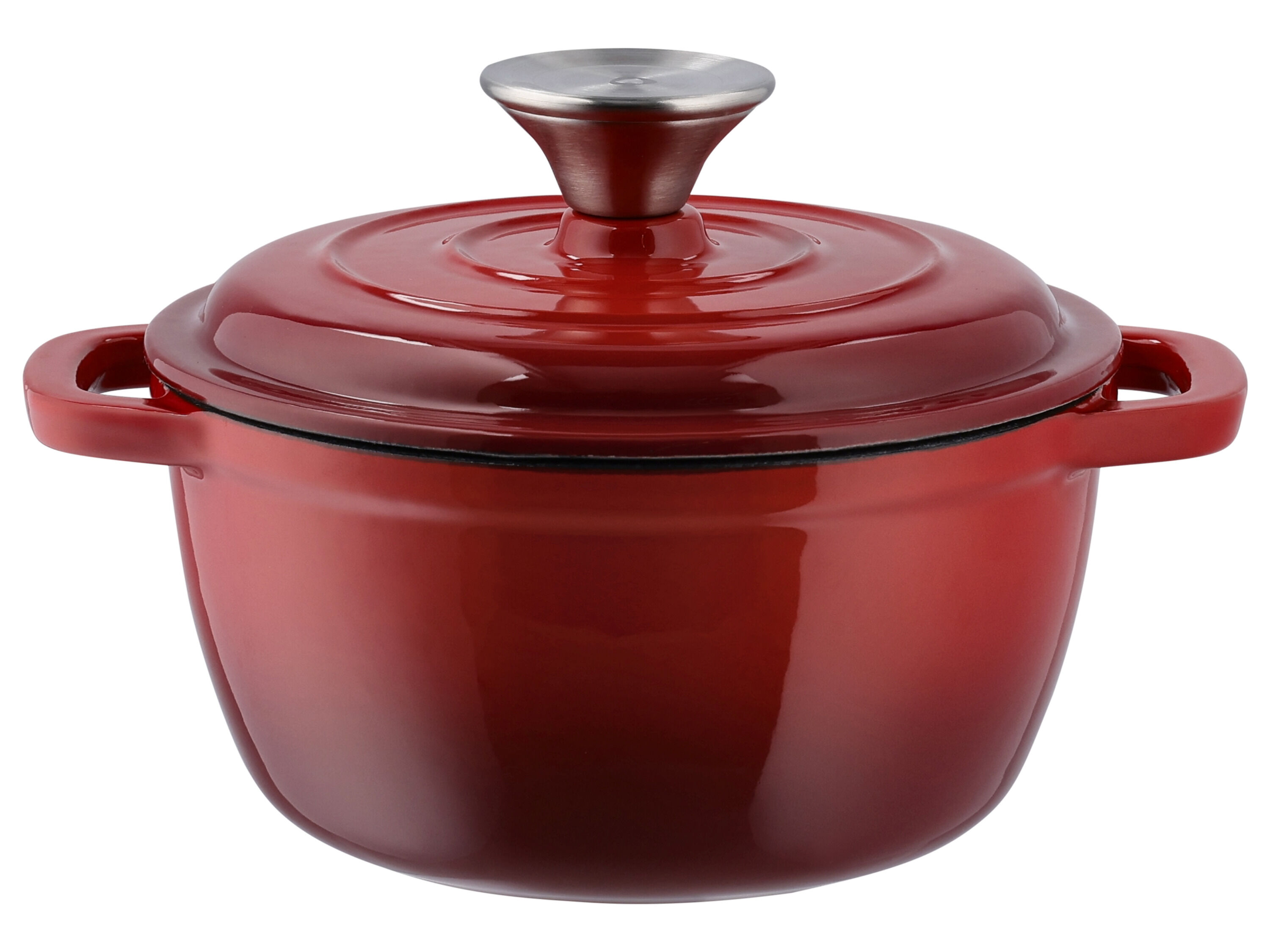 SILVERCREST Gietijzeren pan 16 cm 1,3 L (Rood) - 4052916658499