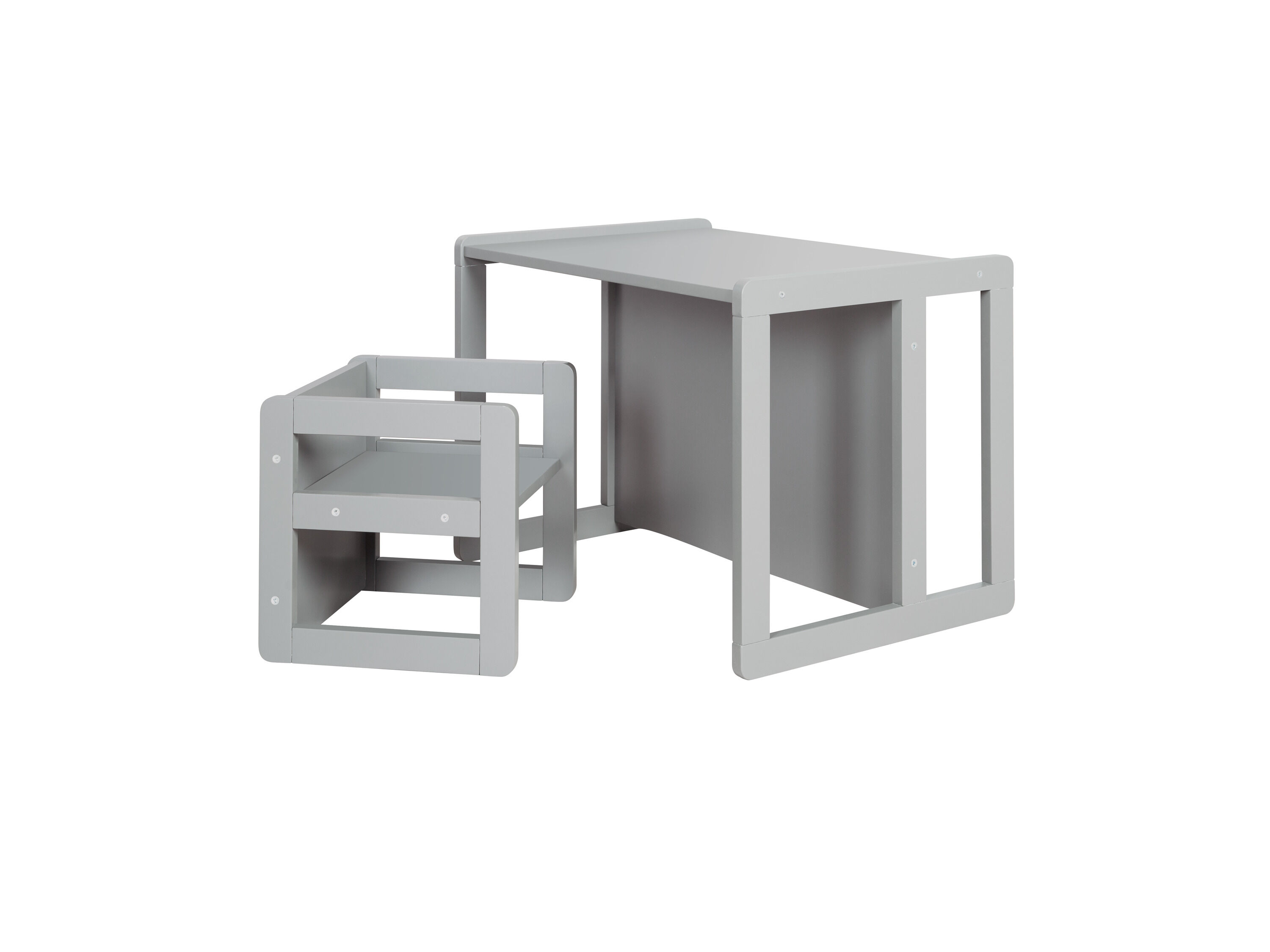 roba Kindertafel met stoel Montessori 3-in-1 (Grijs) - 4005317335544