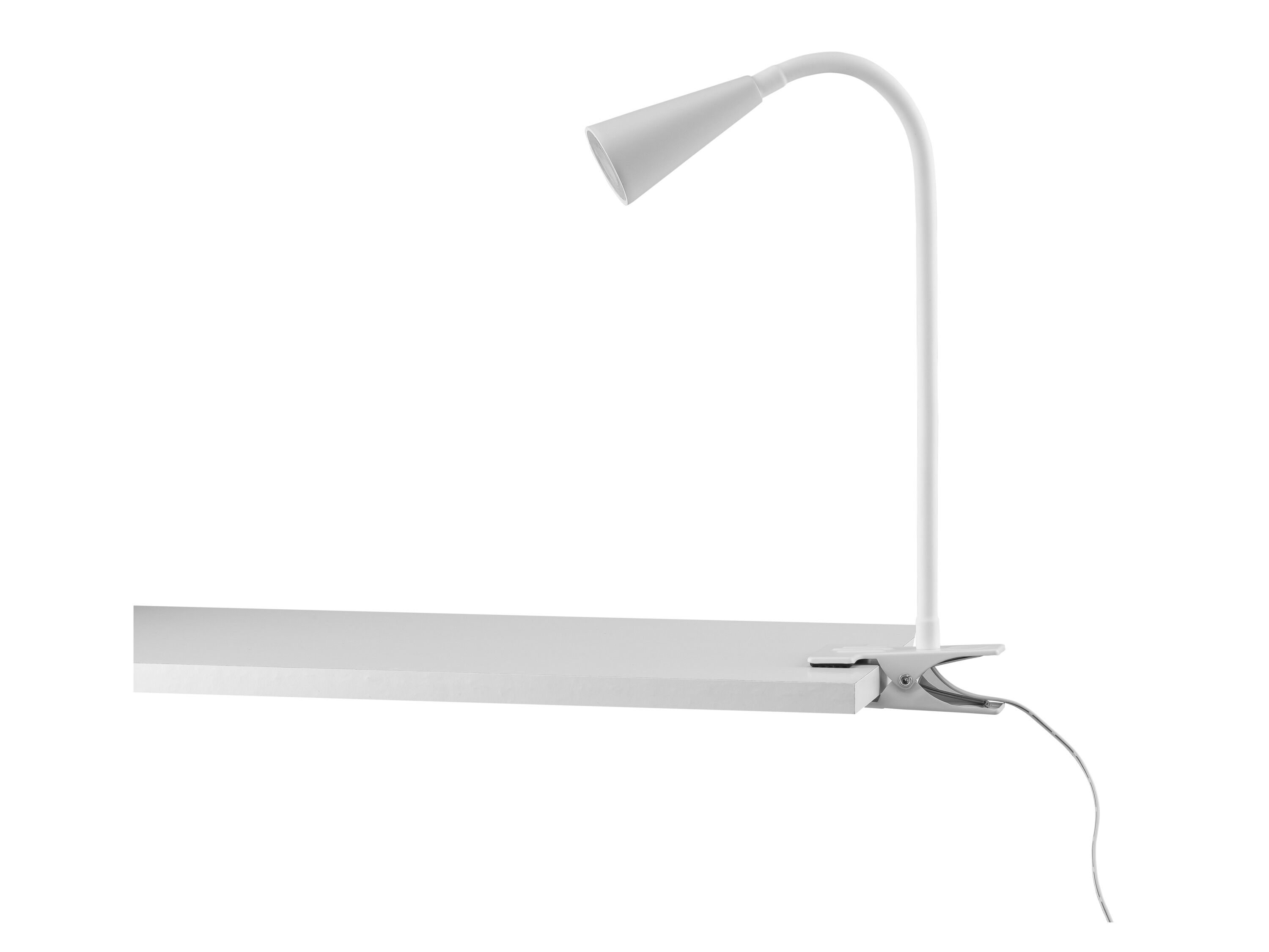 LIVARNO home LED-klemlamp met flexibele arm (Clip-lamp, Wit) - 4052916189382