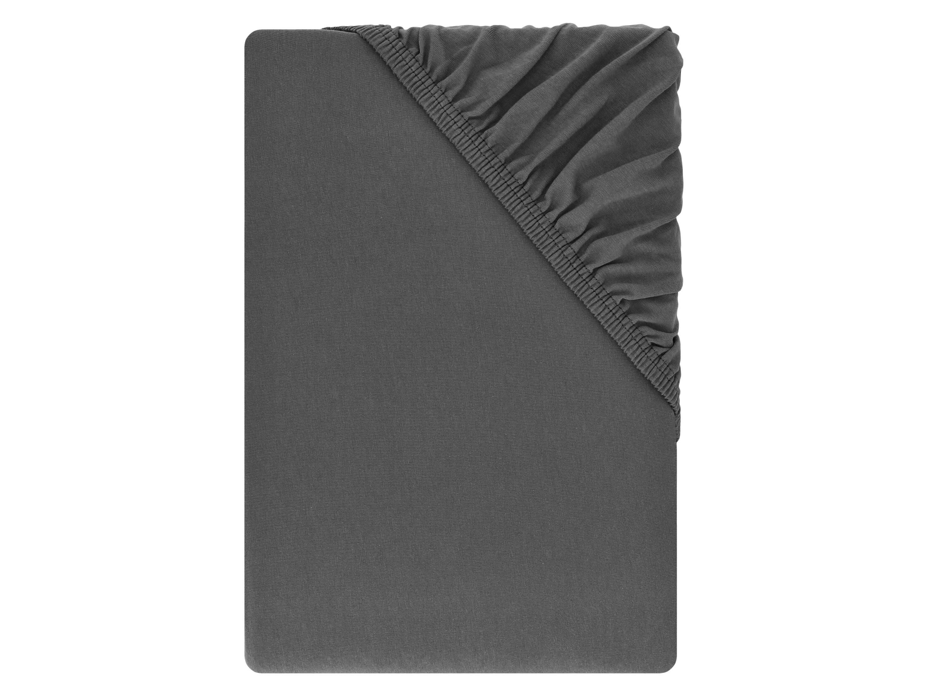 LIVARNO Jersey hoeslaken 140-160 x 200 cm (Grijs) - 4052916947883