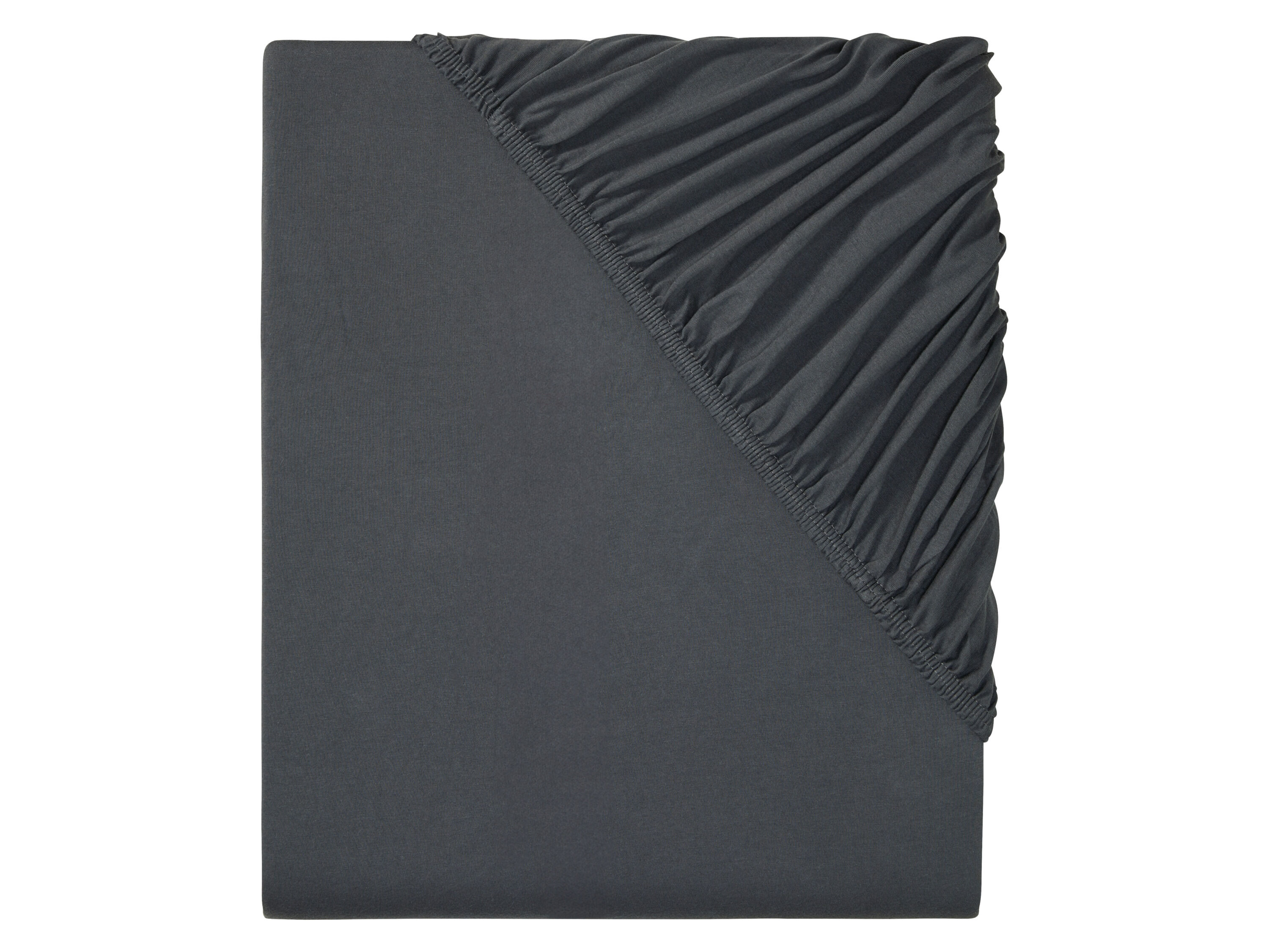 LIVARNO home Jersey hoeslaken 140-160 x 200 (Donkergrijs) - 4052916421819