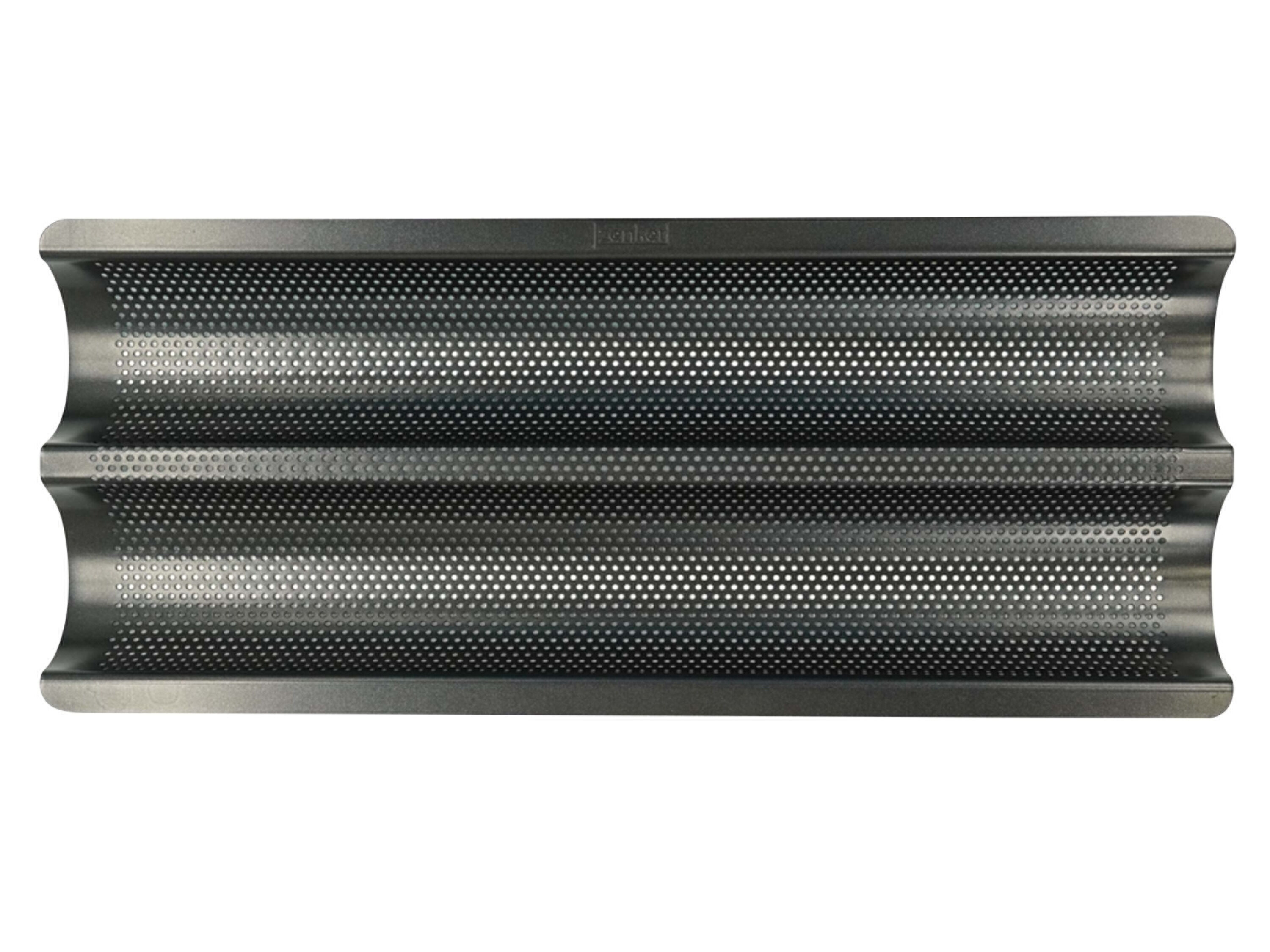 zenker 6-delige broodjesbakplaat / 2-delige baguettebakplaat / 4-delige mini-baguettebakplaat (2 stokbroodbakje) - 4044935042977