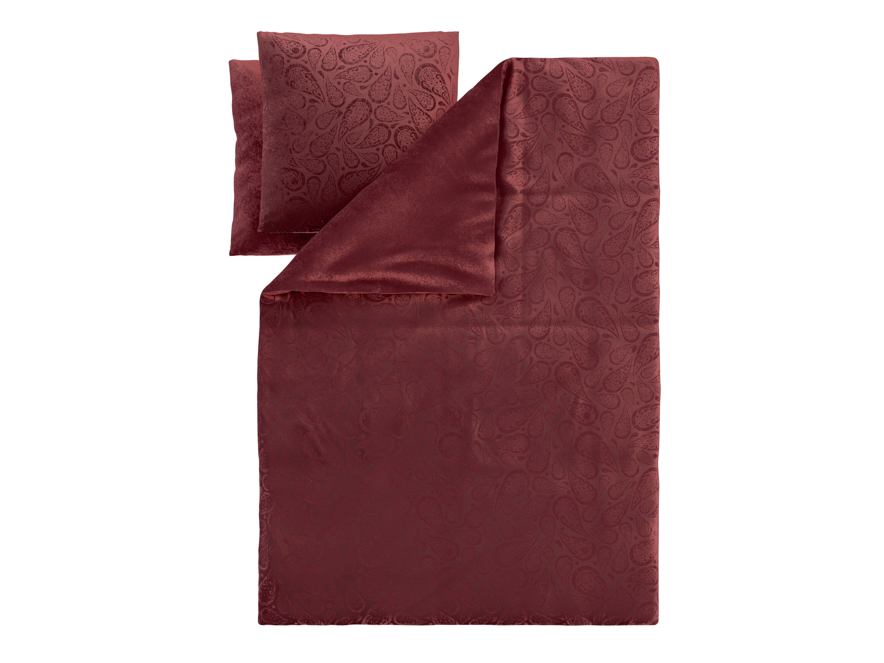 LIVARNO Pluche dekbedovertrek 200 x 200 cm (Rood) - 4052916819456