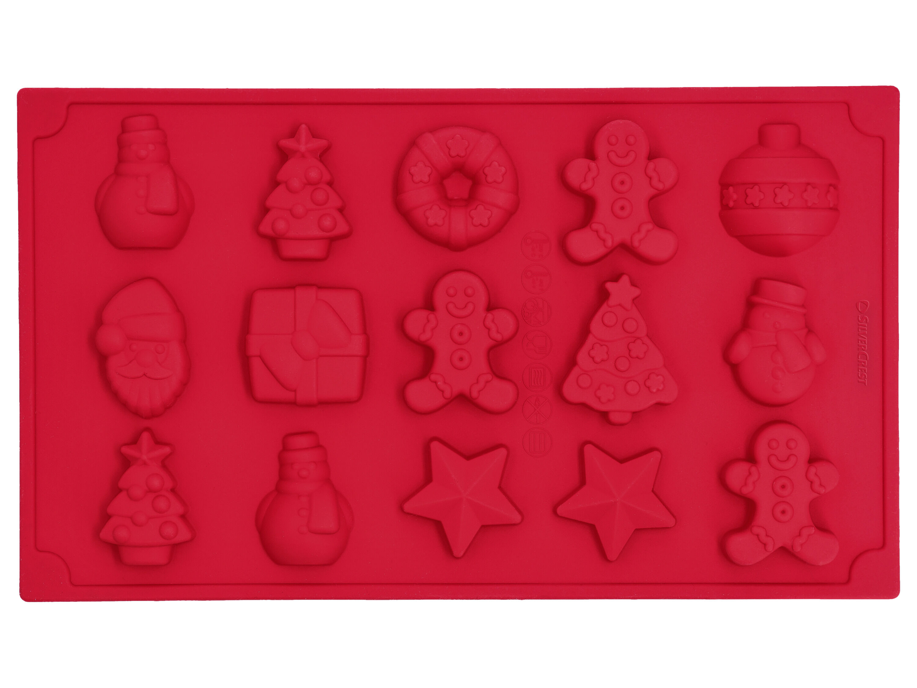 SILVERCREST Siliconen bakvorm of pralinevorm (Pralinevorm Kerst) - 4052916862032