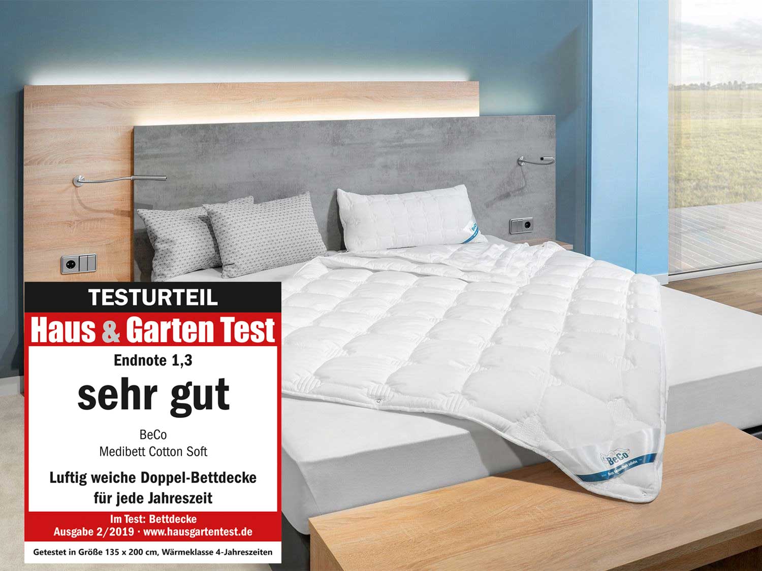 BeCo 4-seizoenen dekbed COTTON SOFT (135 x 200 cm) - 4019793429277