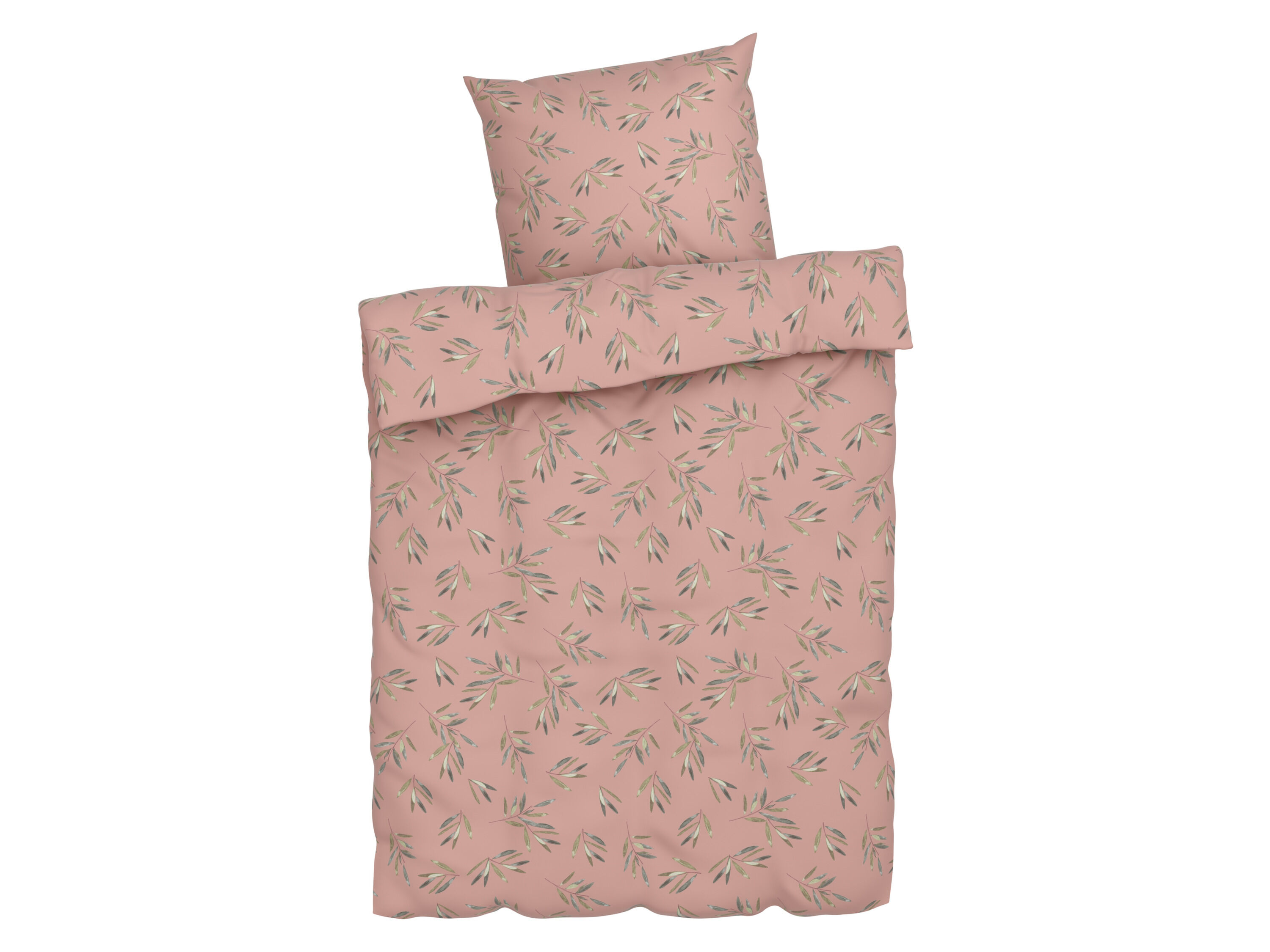 LIVARNO home Microfiber satijnen beddengoed, ademend, 140 x 200 cm (let op: LV OSNL) (Lichtroze) - 4052916670774