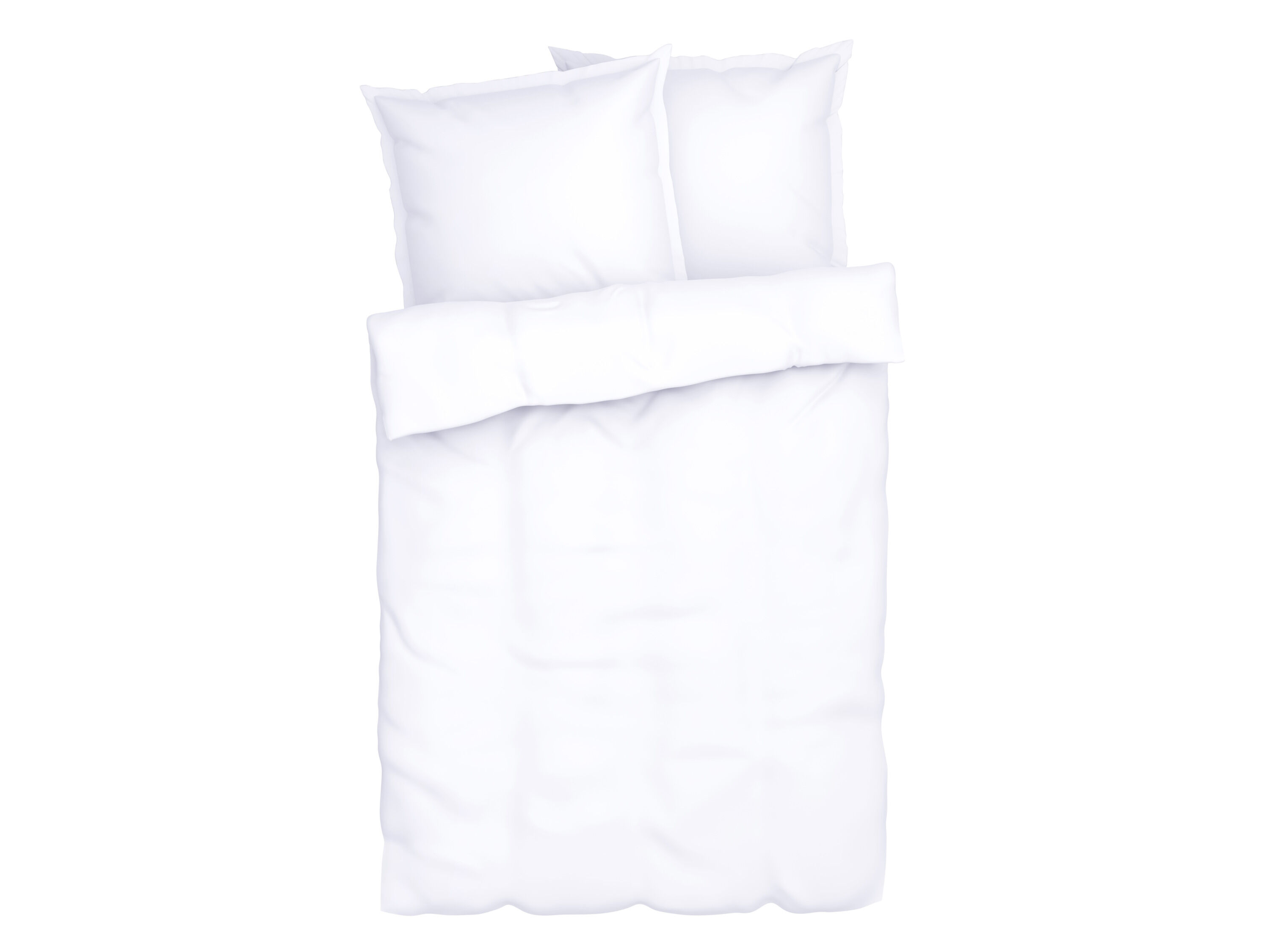 LIVARNO home Lyocell satijnen dekbedovertrek 200 x 200 cm (Wit) - 4052916587331