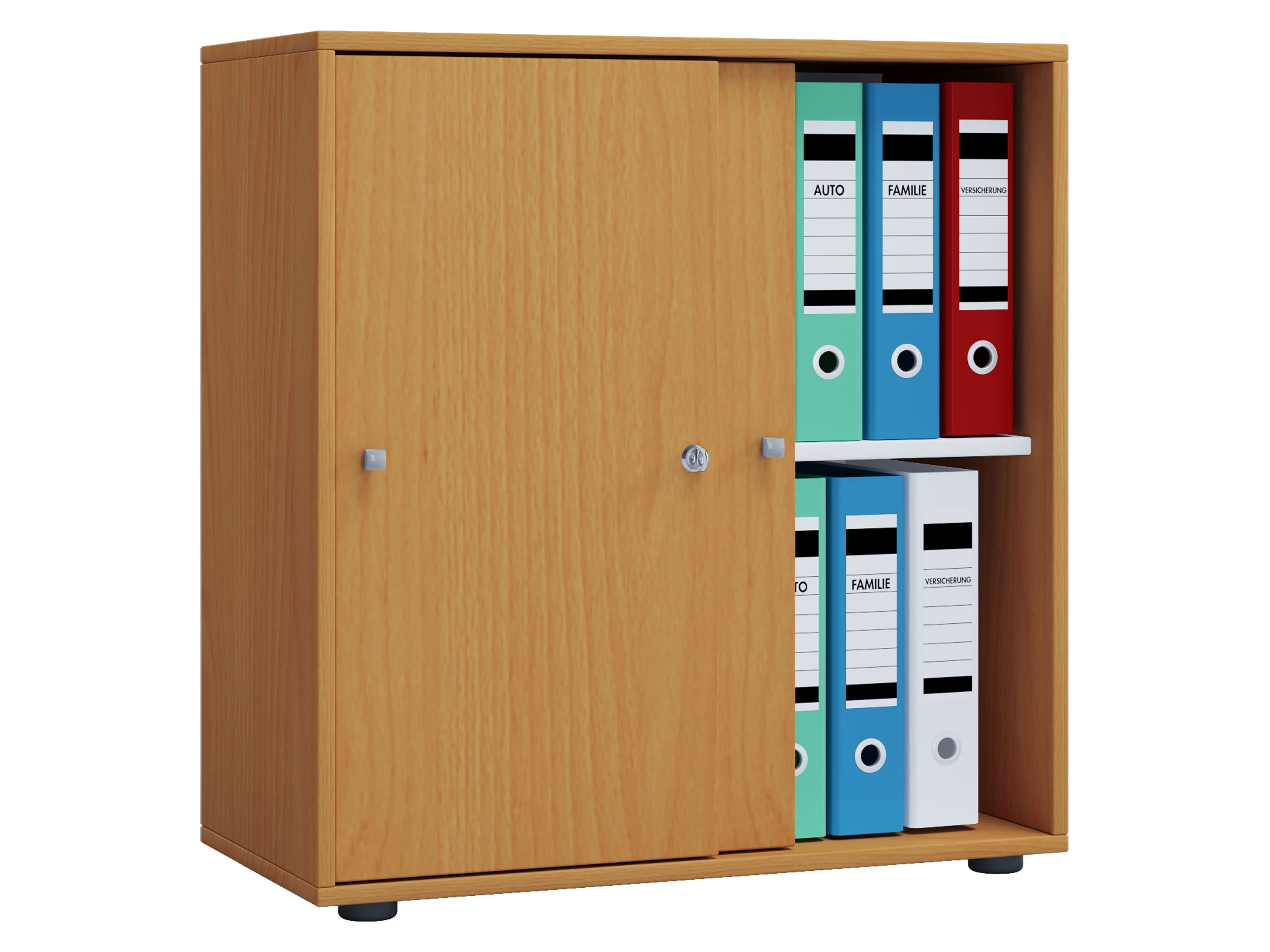 VCM Kast Lona (Schuifdeuren, beuken, L) - 4051814371073