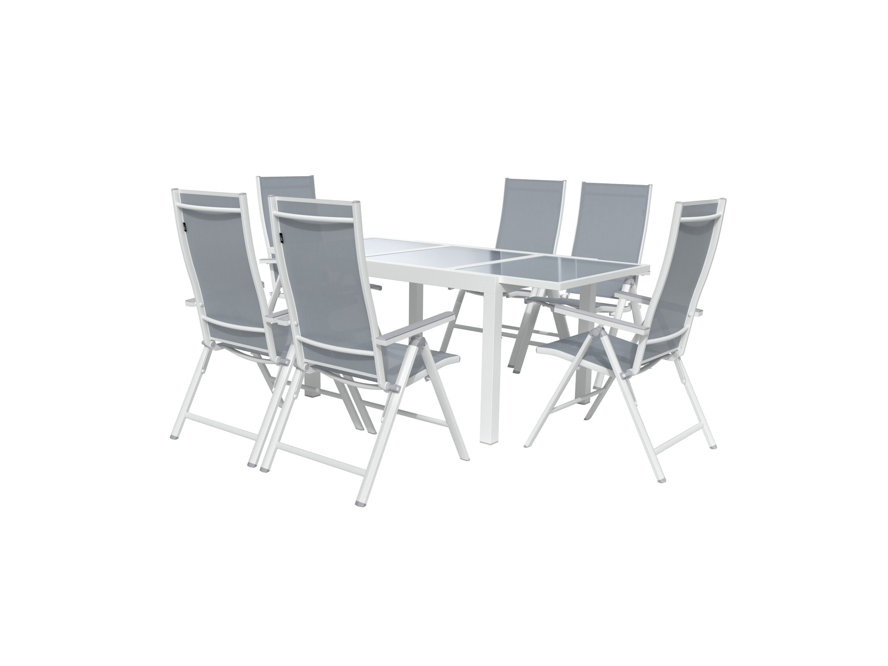 LIVARNO home Aluminium tuinset Houston 7-delig