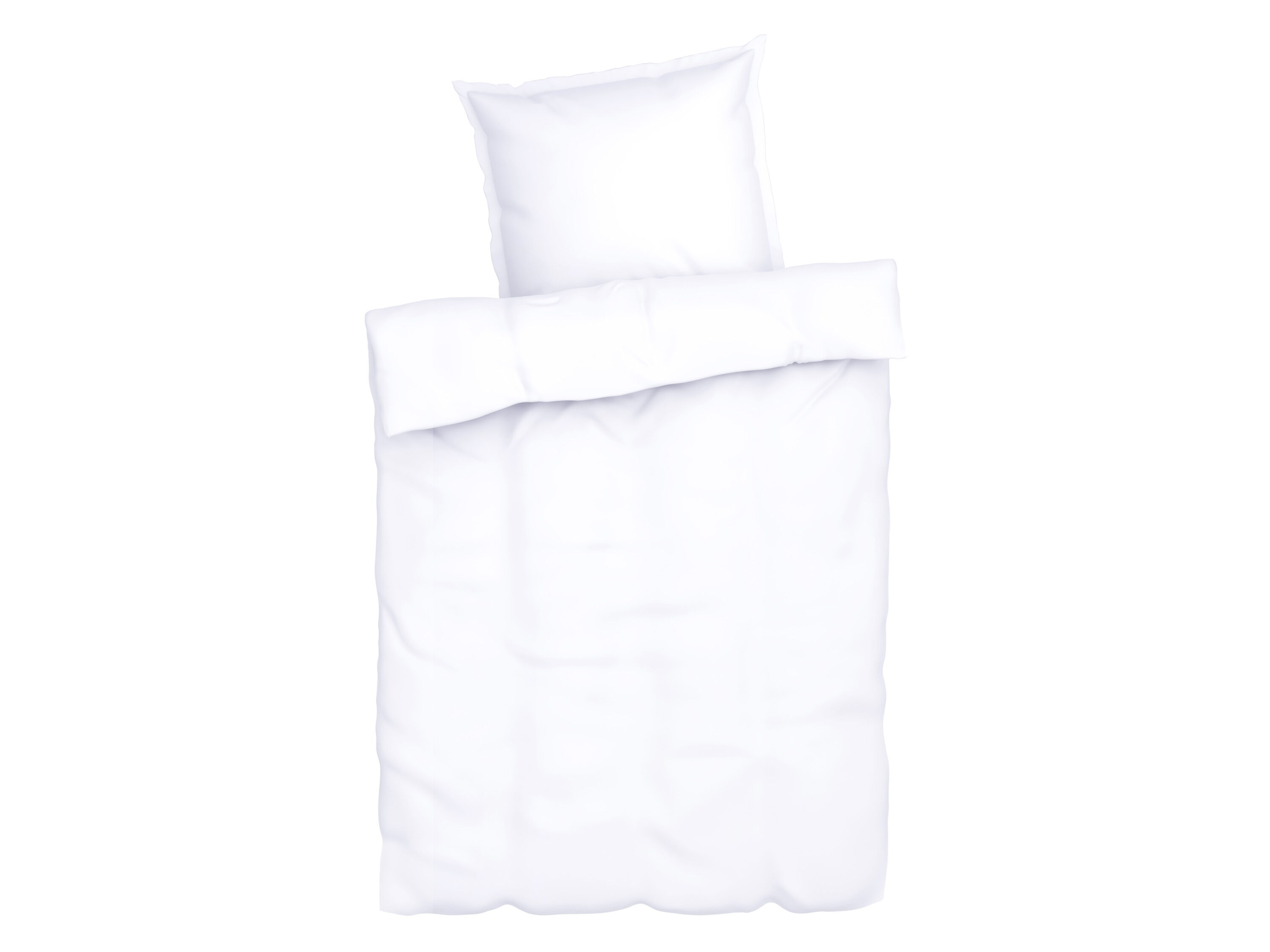 LIVARNO home Lyocell satijnen dekbedovertrek 140 x 200 cm (Wit) - 4052916587751