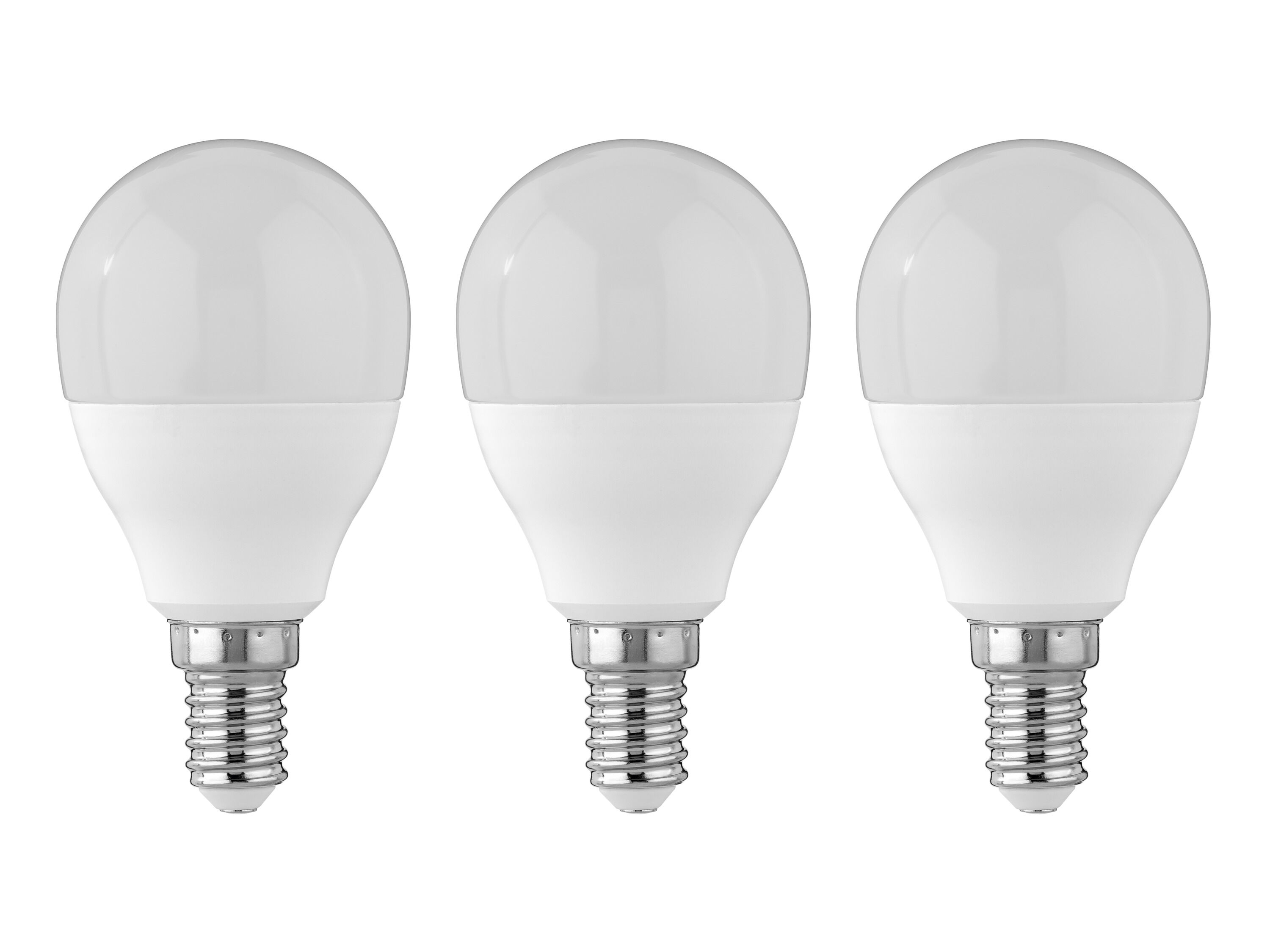 LIVARNO Set van 2 of 3 LED-lampen (3 druppels 4,2W E14) - 4052916888087