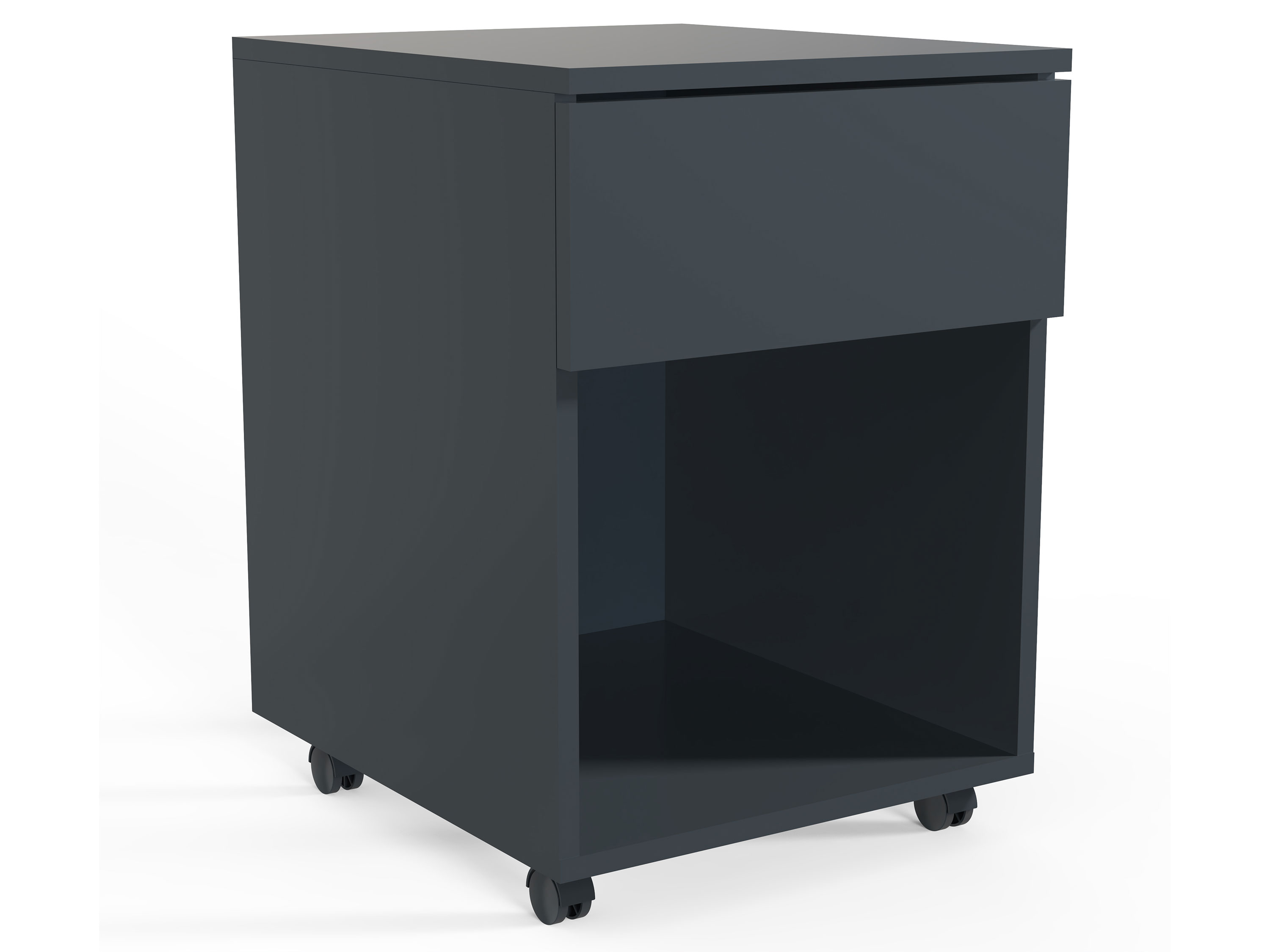 VCM Kastje op wielen (Antraciet, 1 lade) - 4051814419393