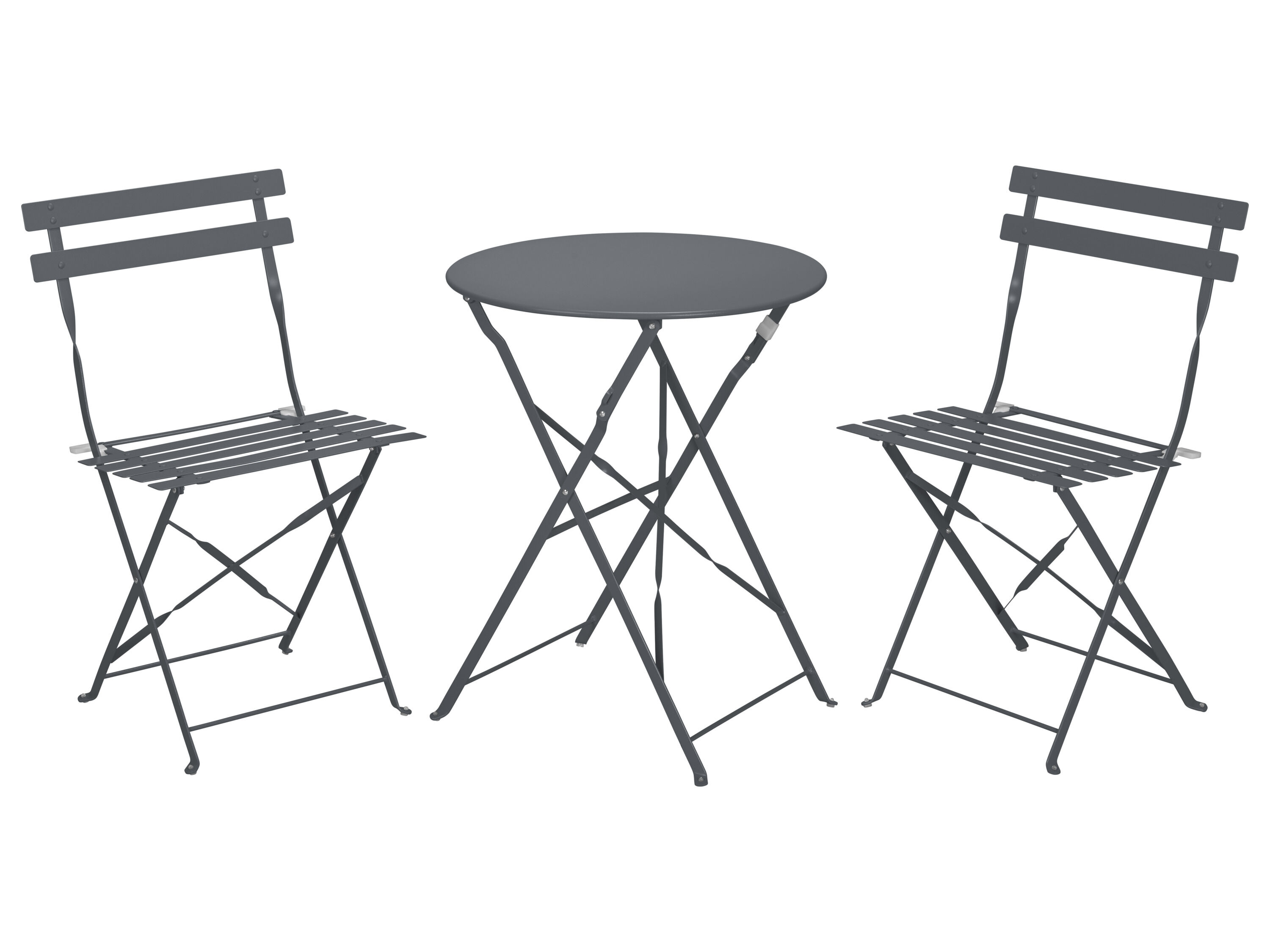 LIVARNO Bistroset 3-delig (Antraciet) - 4052916917930