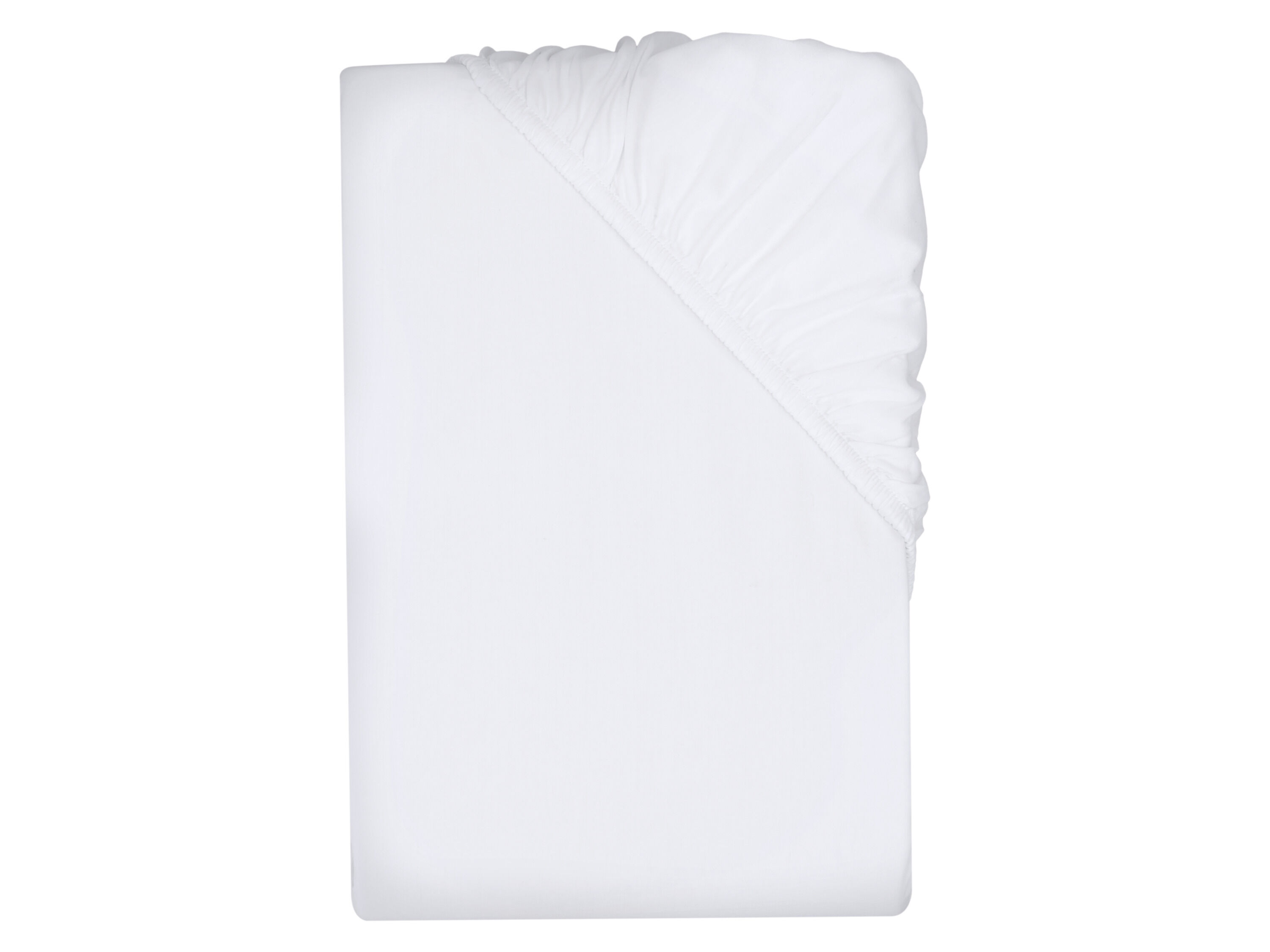 LIVARNO Satijnen hoeslaken 90-100 x 200 cm (Wit) - 4052916923399