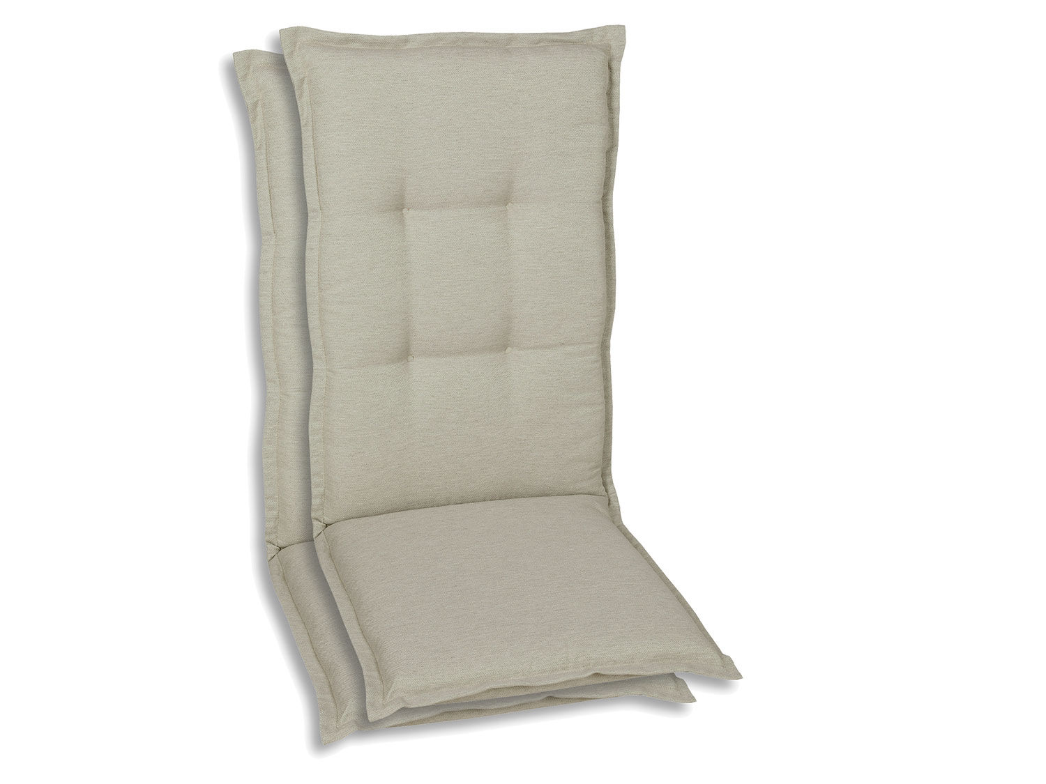 GO-DE Textil Tuinkussen (Stoelkussens voor stoelen met een normale rugleuning, Beige) - 4014082069271