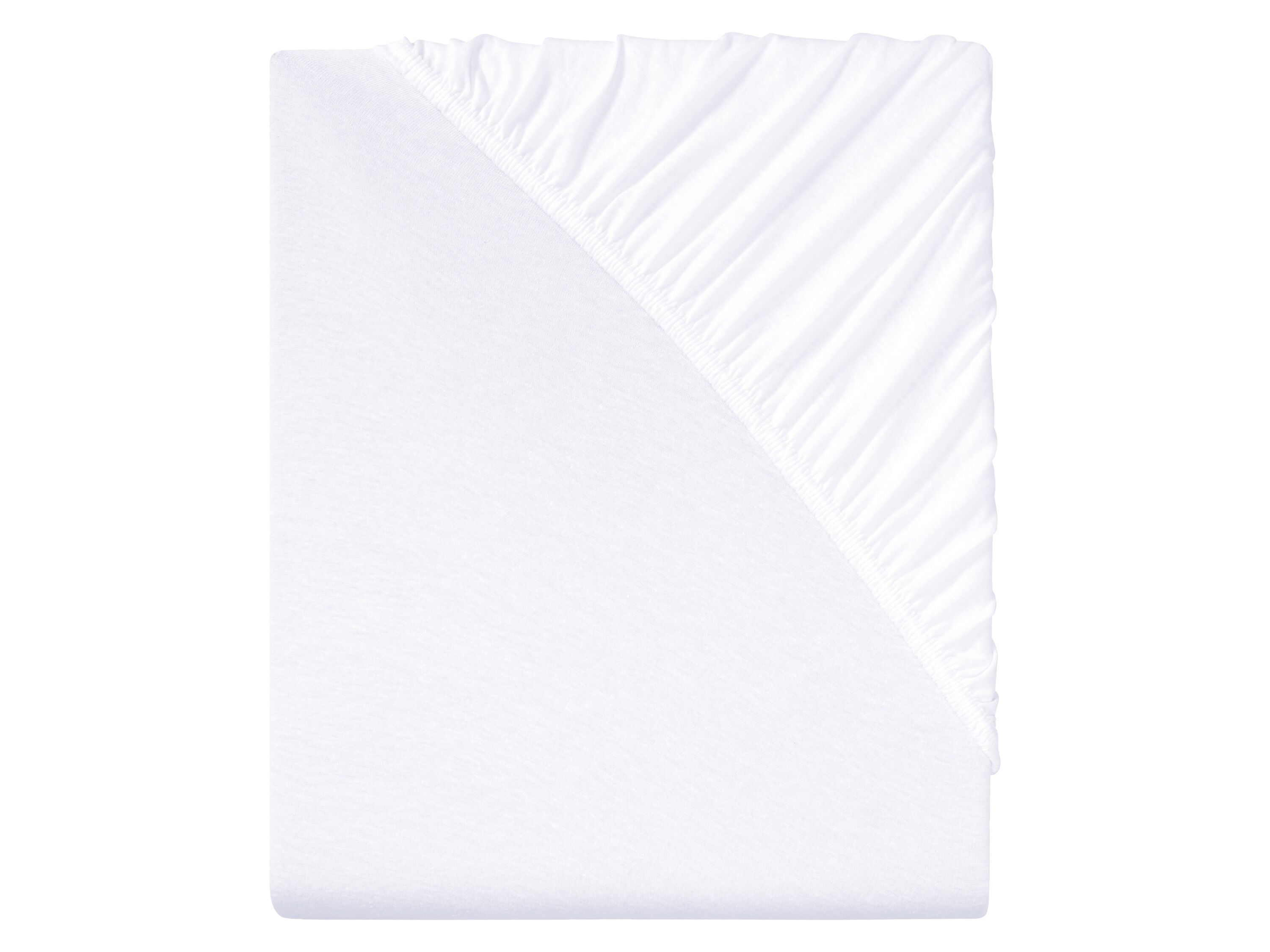 LIVARNO home Jersey hoeslaken 90-100 x 200 cm (Wit) - 4052916428528