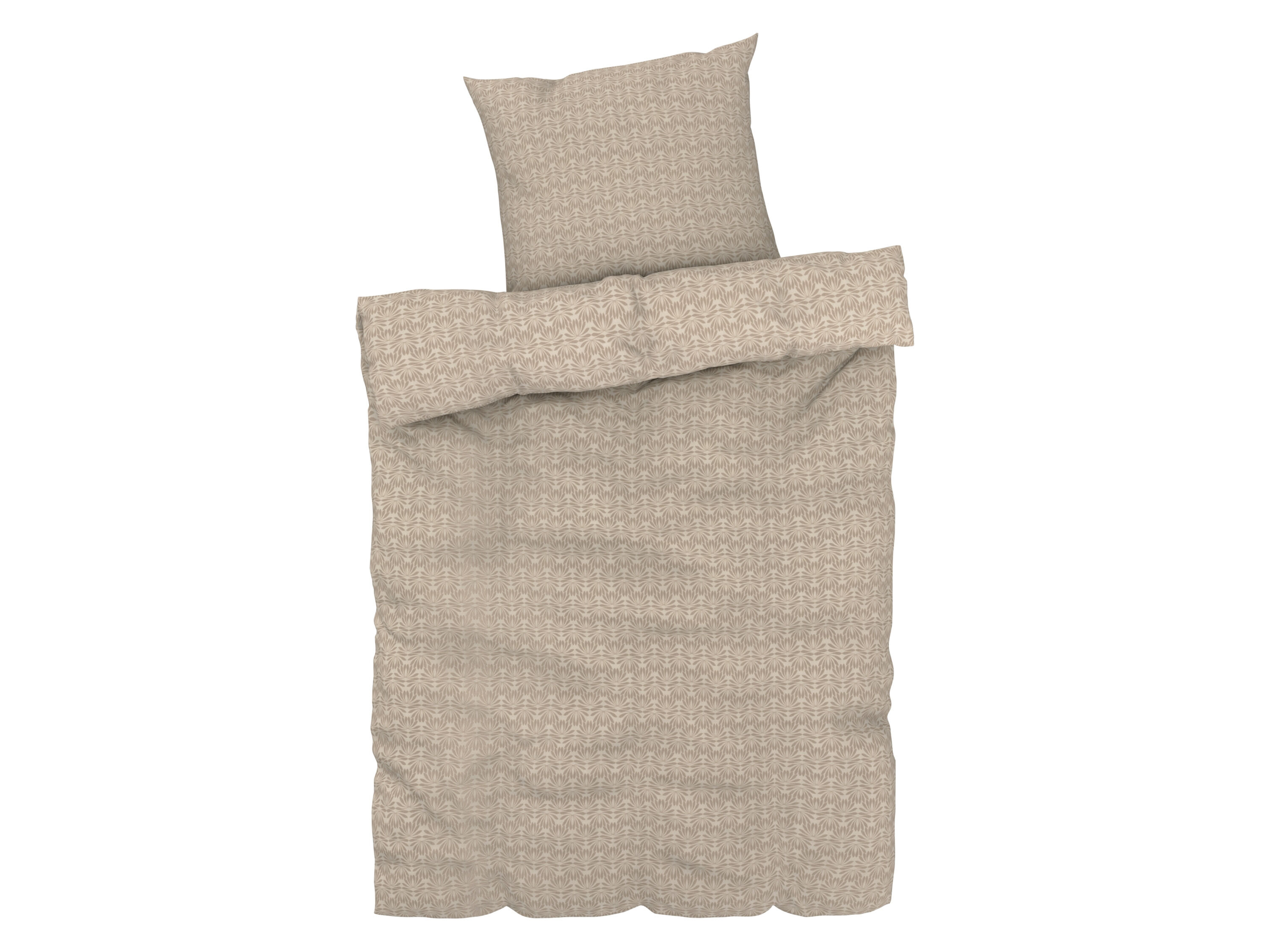 LIVARNO home Dekbedovertrek 140 x 200 cm (ornament beige) - 4052916431467