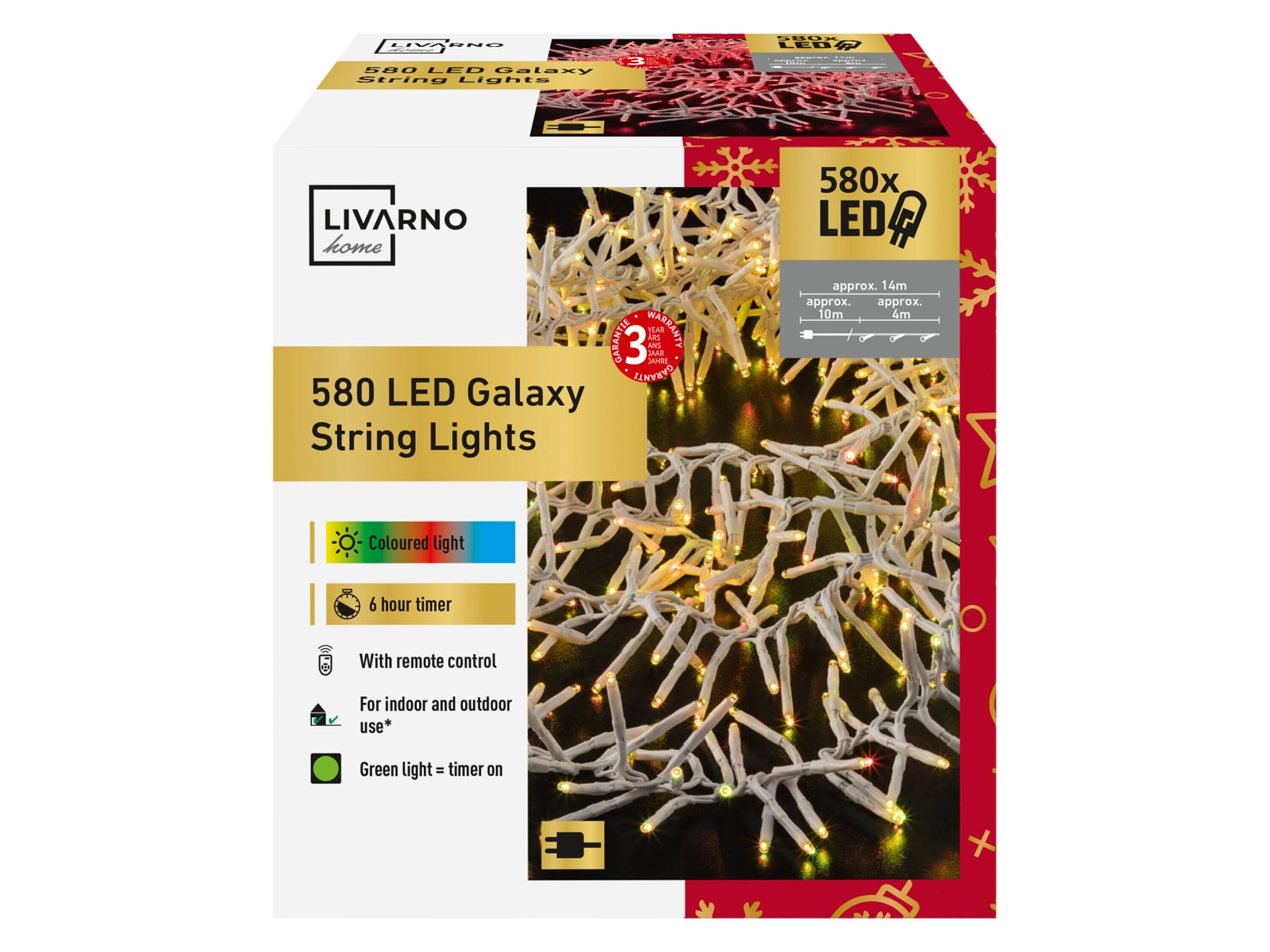 LIVARNO home LED-lichtsnoer 580 LED's - 4052916740958