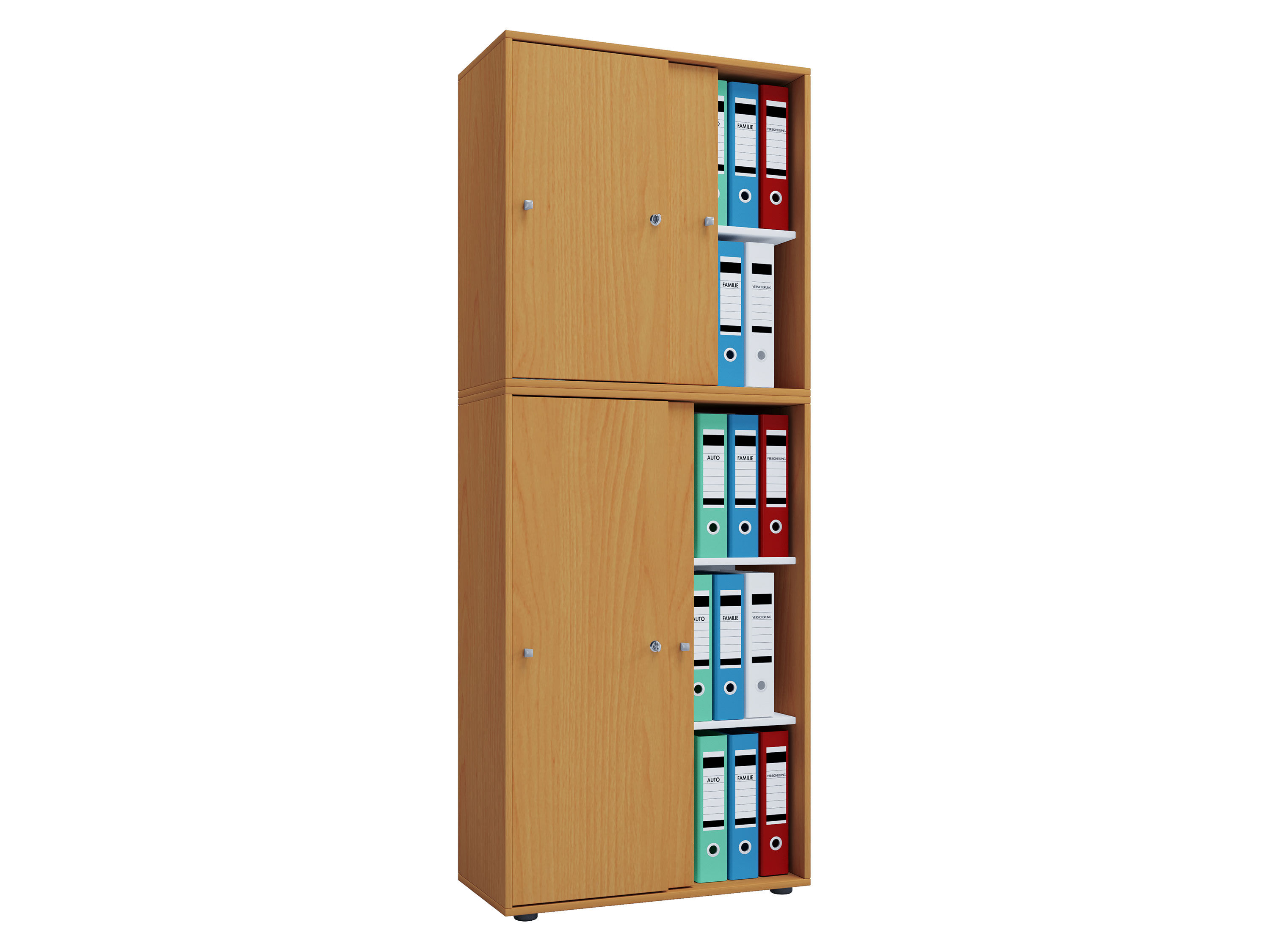 VCM Kast Lona (Schuifdeuren, beuken, XXL) - 4051814375552