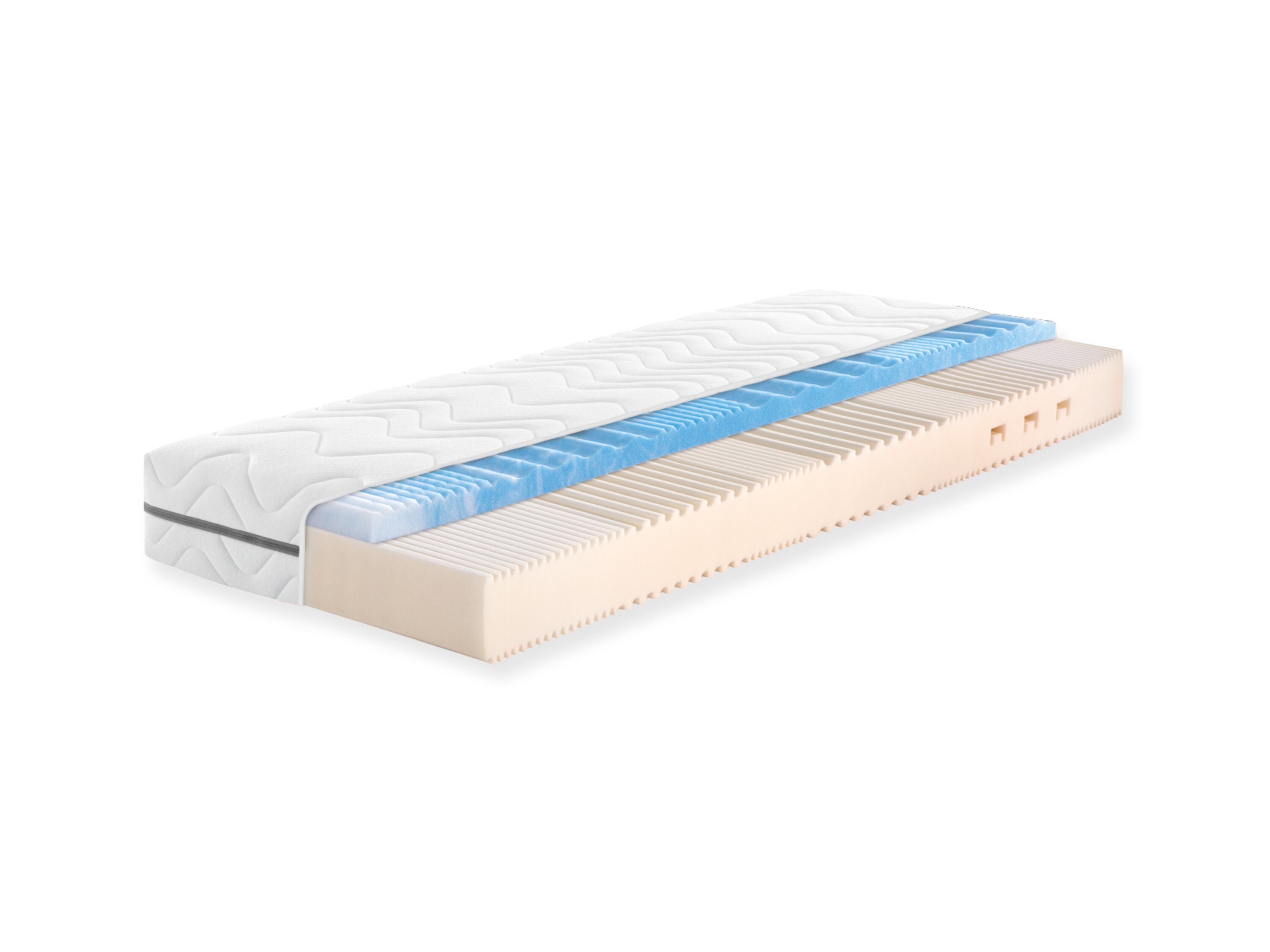 f.a.n. 7-zones comfortschuim matras met gelschuimtopper Solina Top (Stevig/extra stevig, 100 x 200 cm) - 4000863132258
