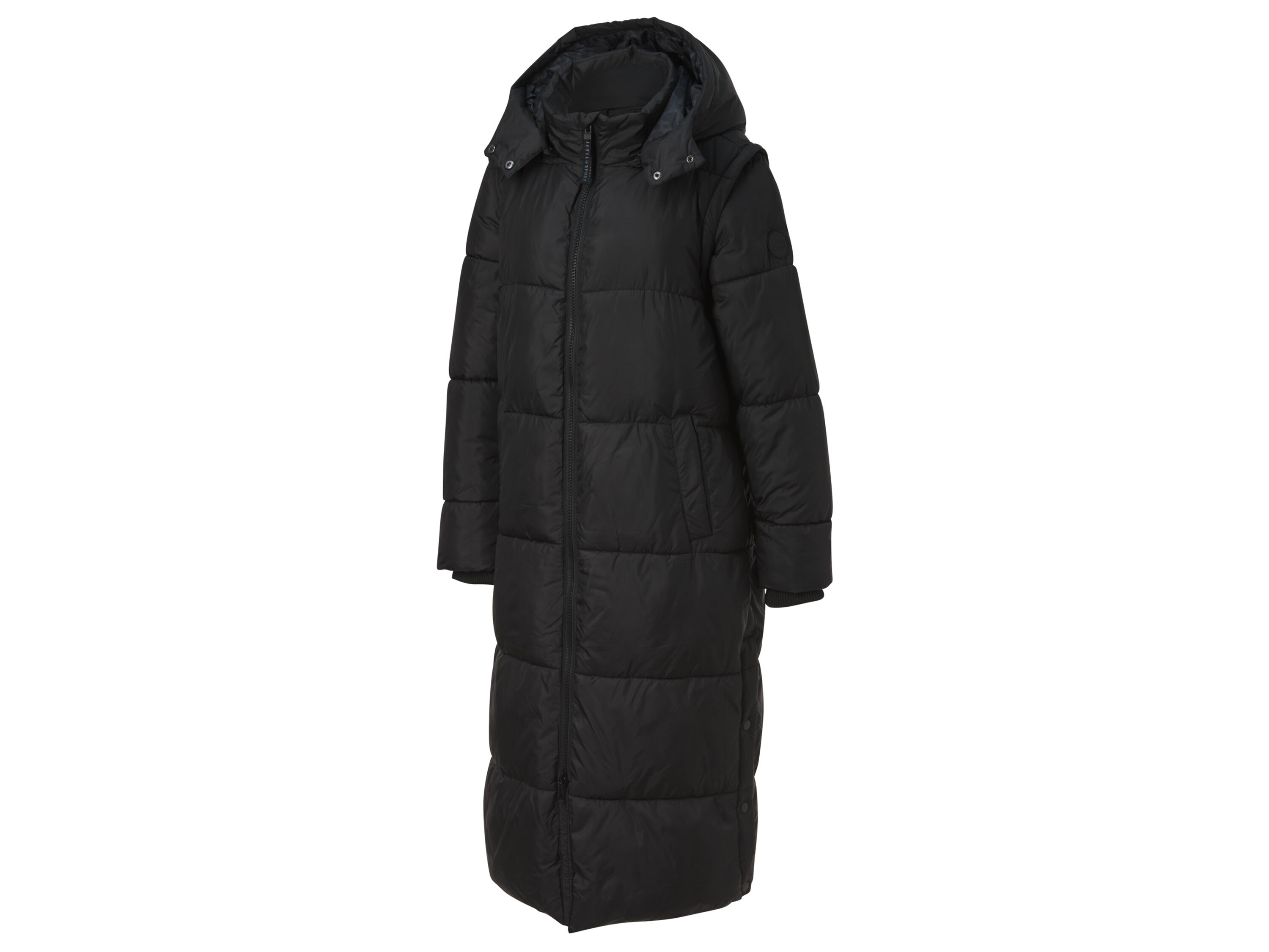 CRIVIT 2-in-1 gewatteerde dames winterjas (L (44/46), Zwart) - 4052916228548