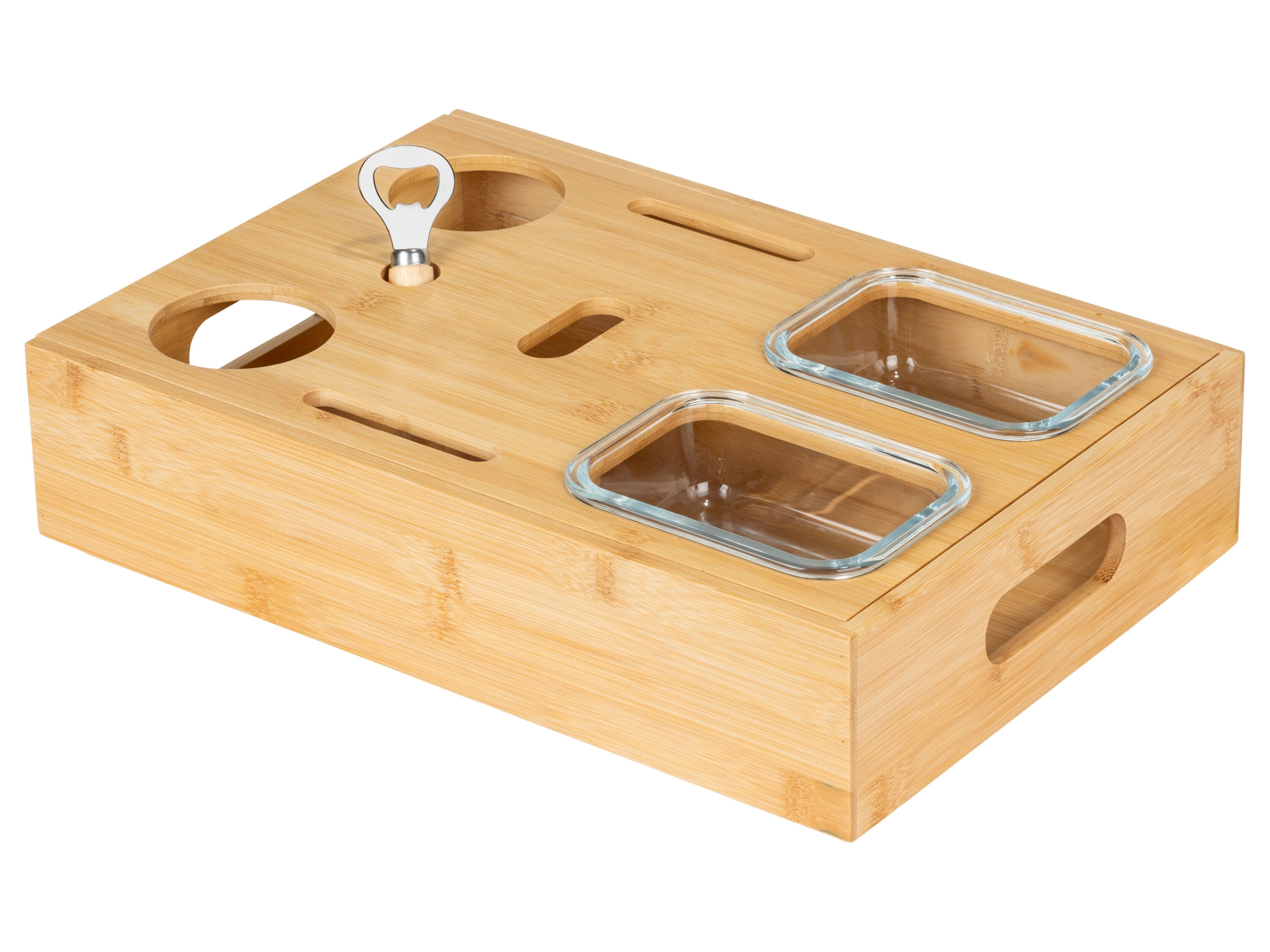 Wenko Snackplank met glazen bakjes - 4008838488393