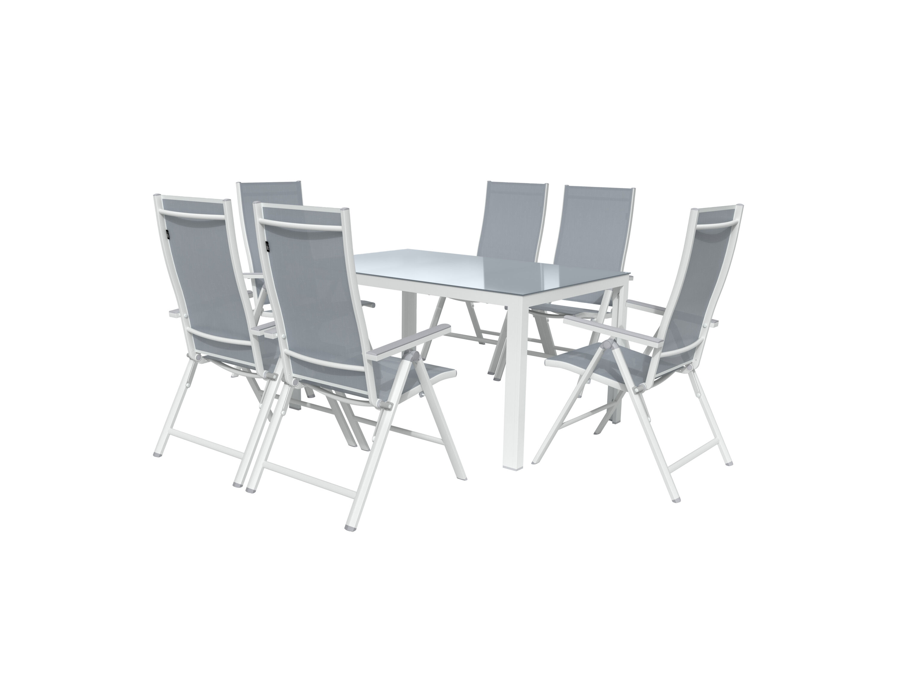 LIVARNO home Aluminium tuinset Houston 7-delig