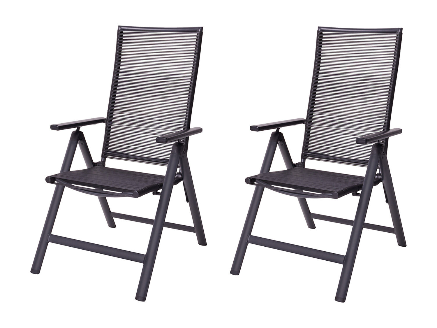 LIVARNO home 2 verstelbare tuinstoelen Miami - 4052916311981