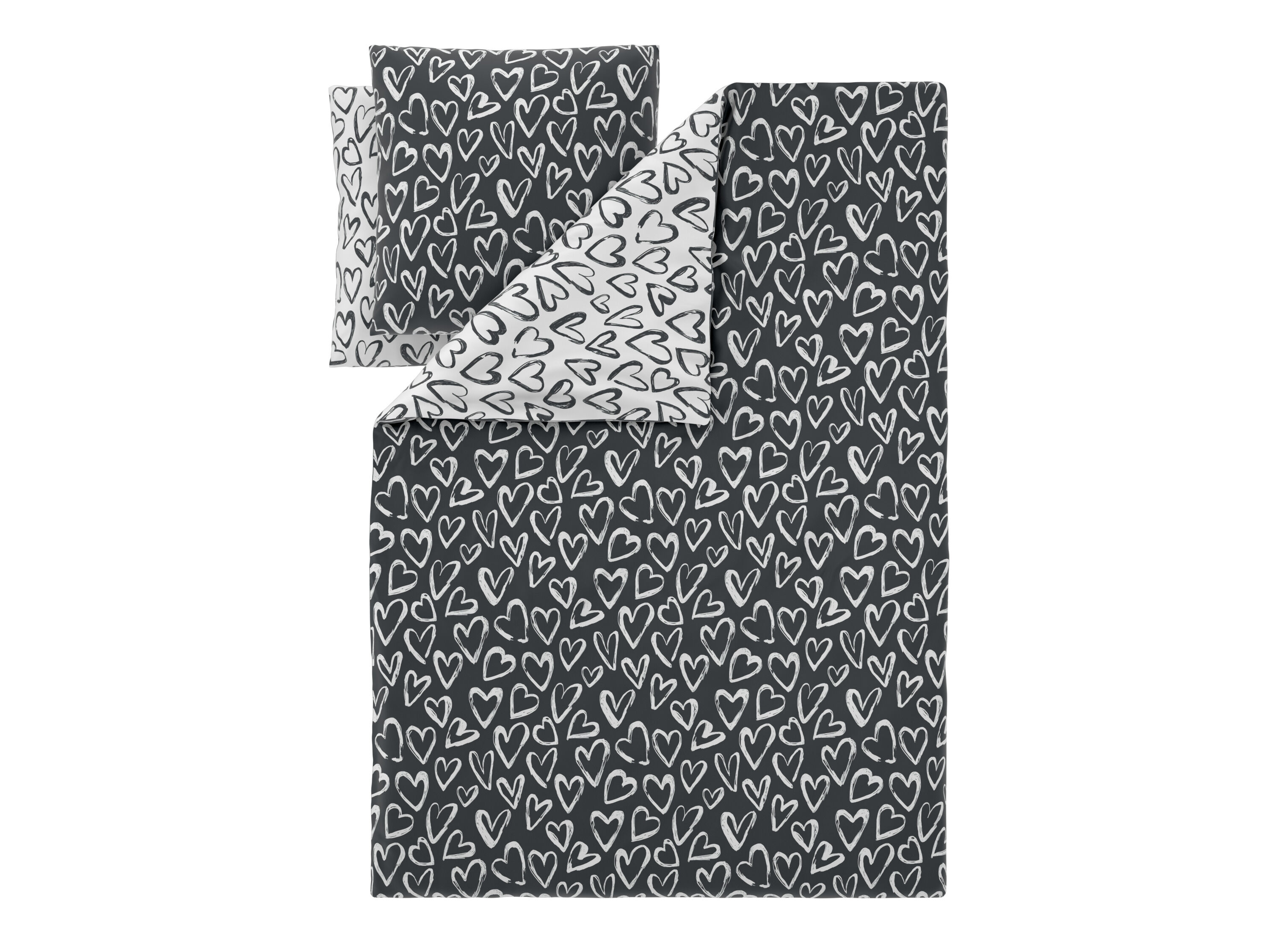 LIVARNO Renforcé dekbedovertrek 240 x 220 cm (Hartjes) - 4052916941966